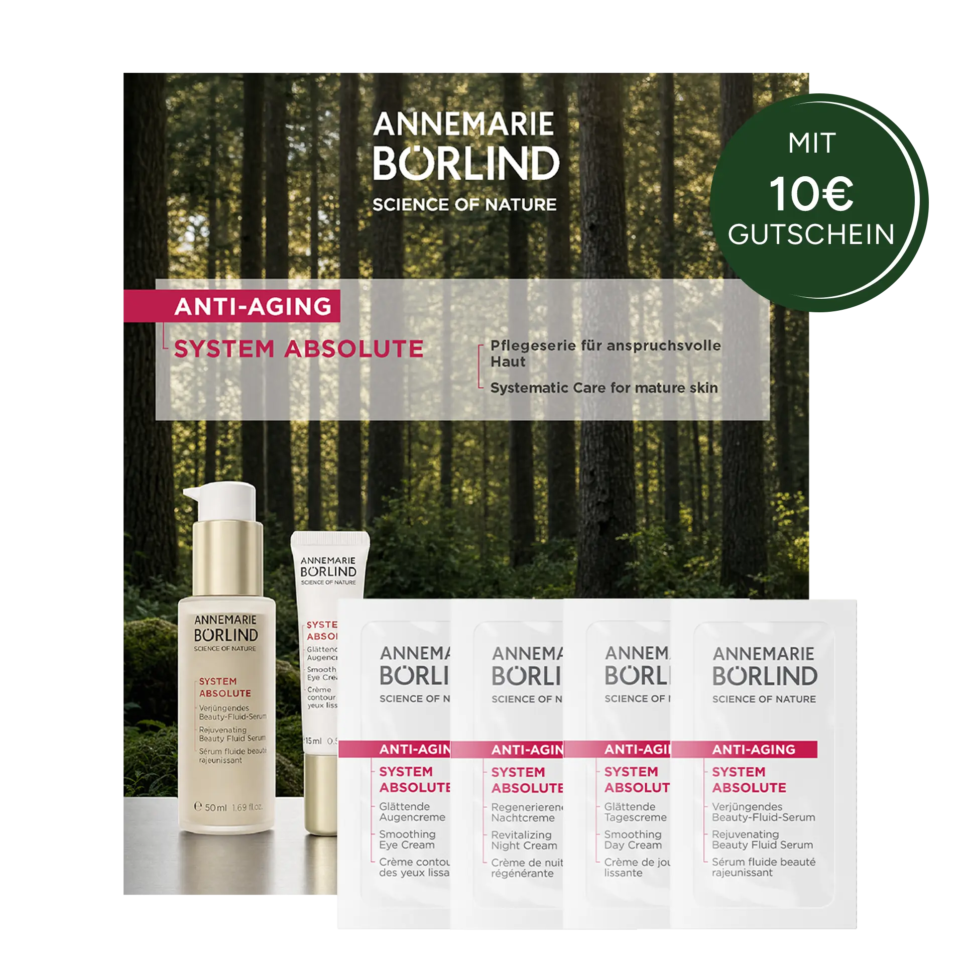 SYSTEM ABSOLUTE Serie Sachets vor Testmusterkarte
