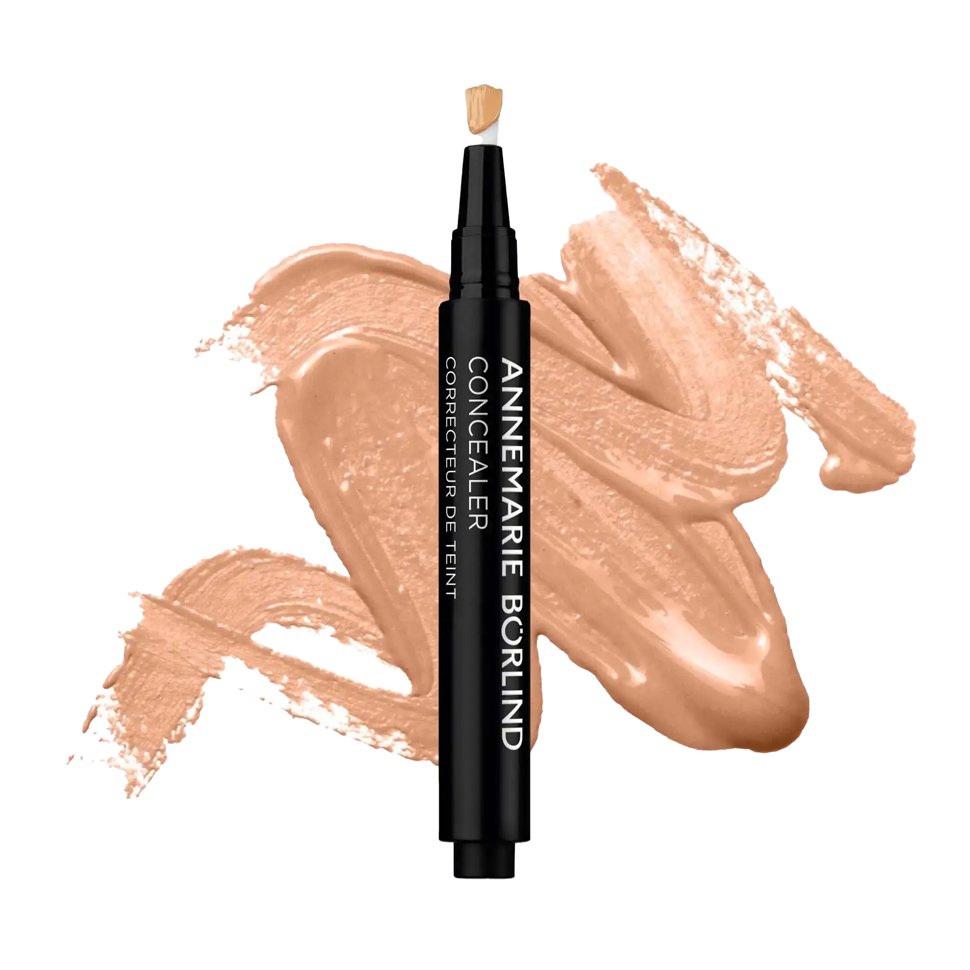 ANNEMARIE BÖRLIND Concealer in Beige mit Schwamm-Applikator vor Make-up-Farbauftrag