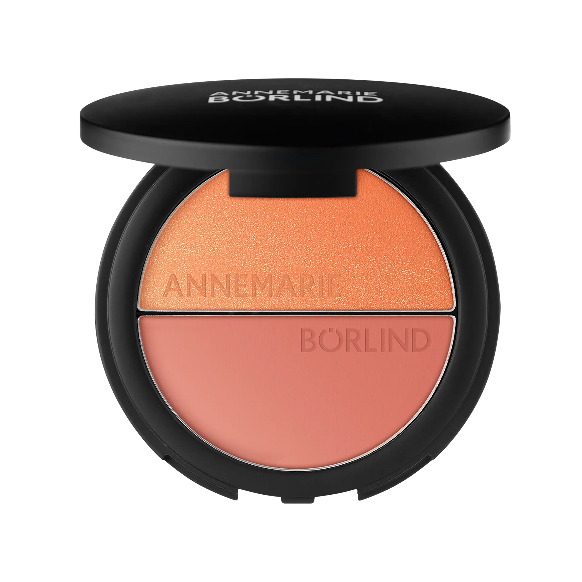 ANNEMARIE BÖRLIND Duo Blush & Eye Shadow in schwarzer Dose mit Logo