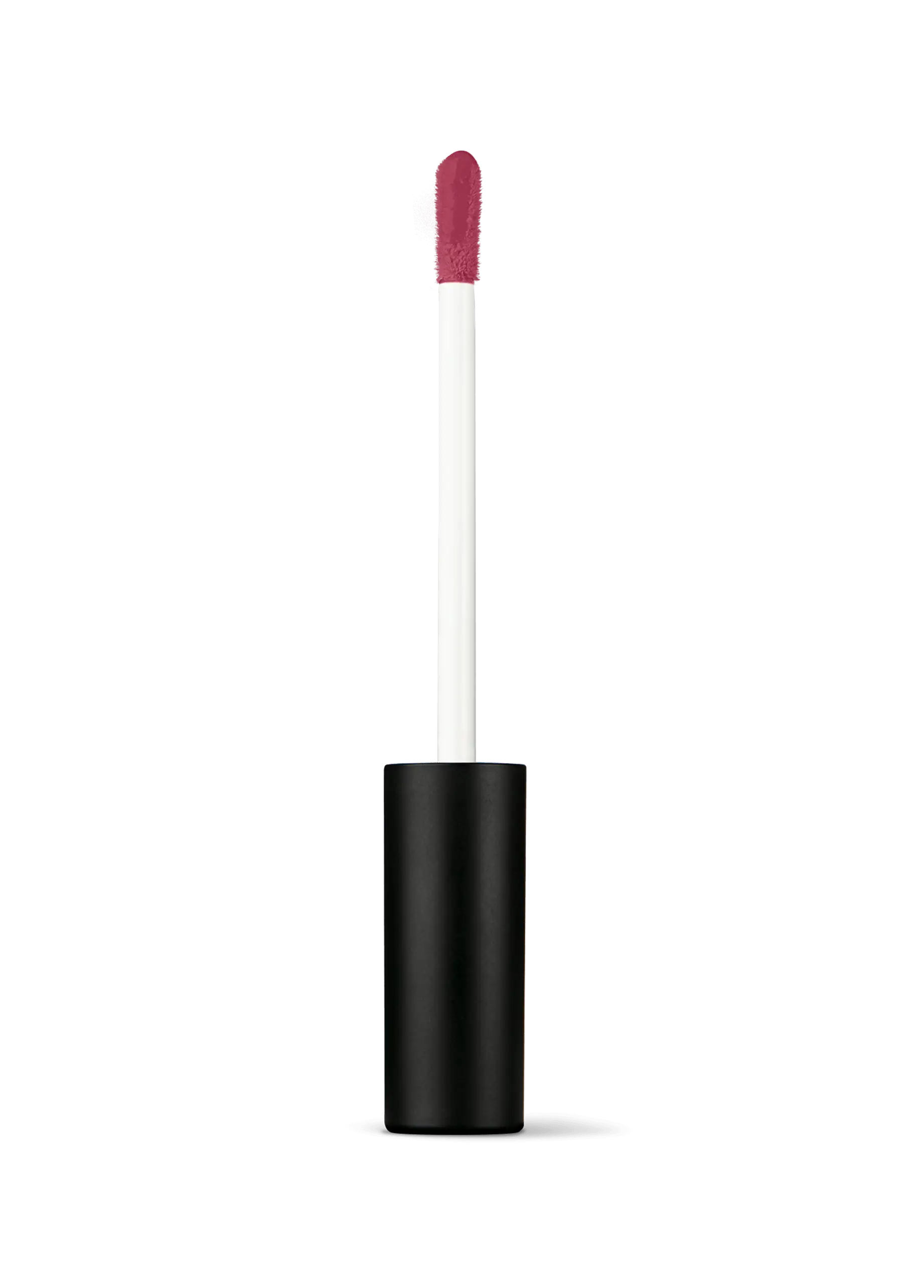 ANNEMARIE BÖRLIND Liquid Lipstick matt in Rosewood, 9 ml, geöffnete schwarze Hülse mit Applikator