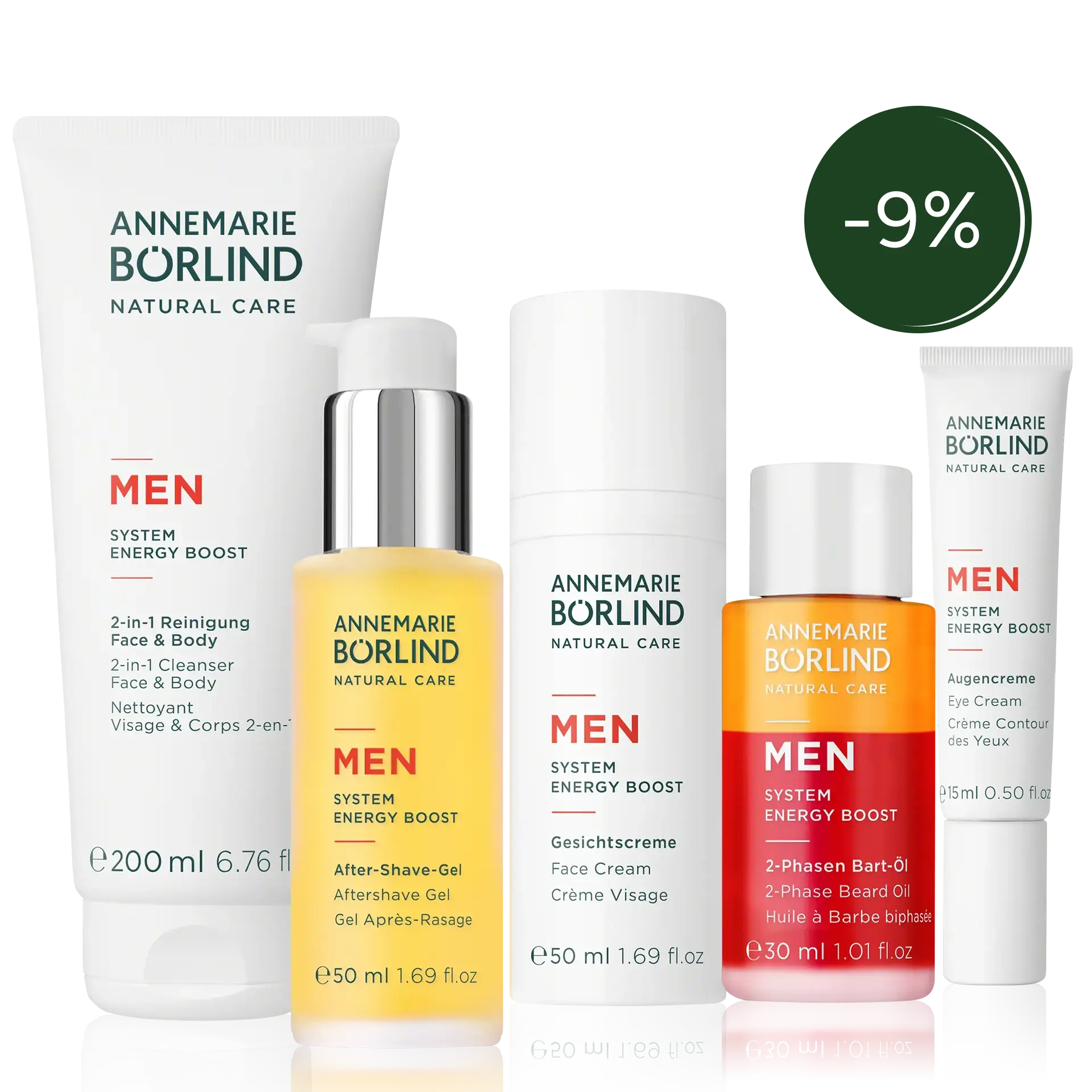 MEN Pflegeset mit 9% Badge