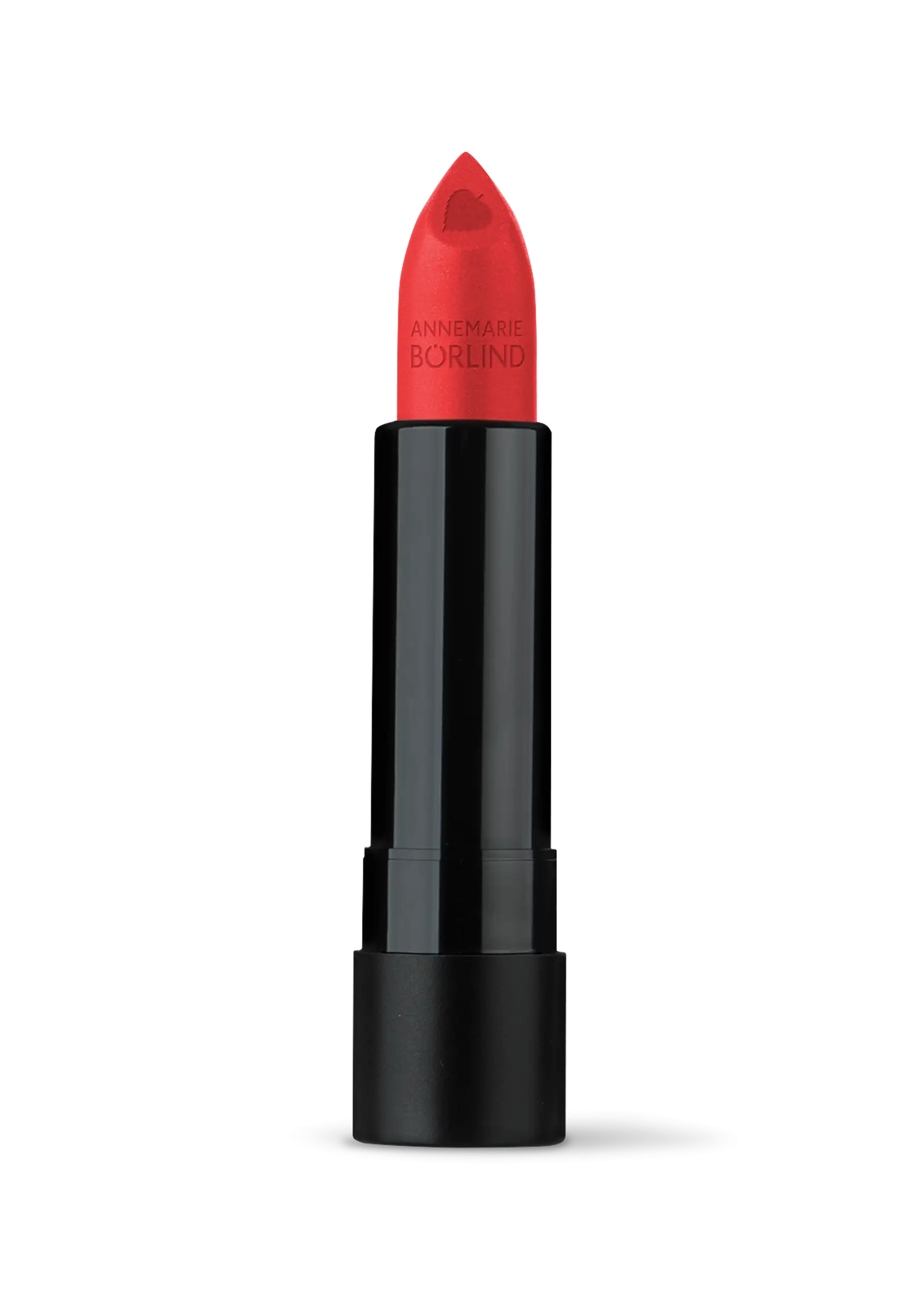 ANNEMARIE BÖRLIND Lippenstift Paris Red in leuchtendem Rot mit Herzprägung, 4 g, offen