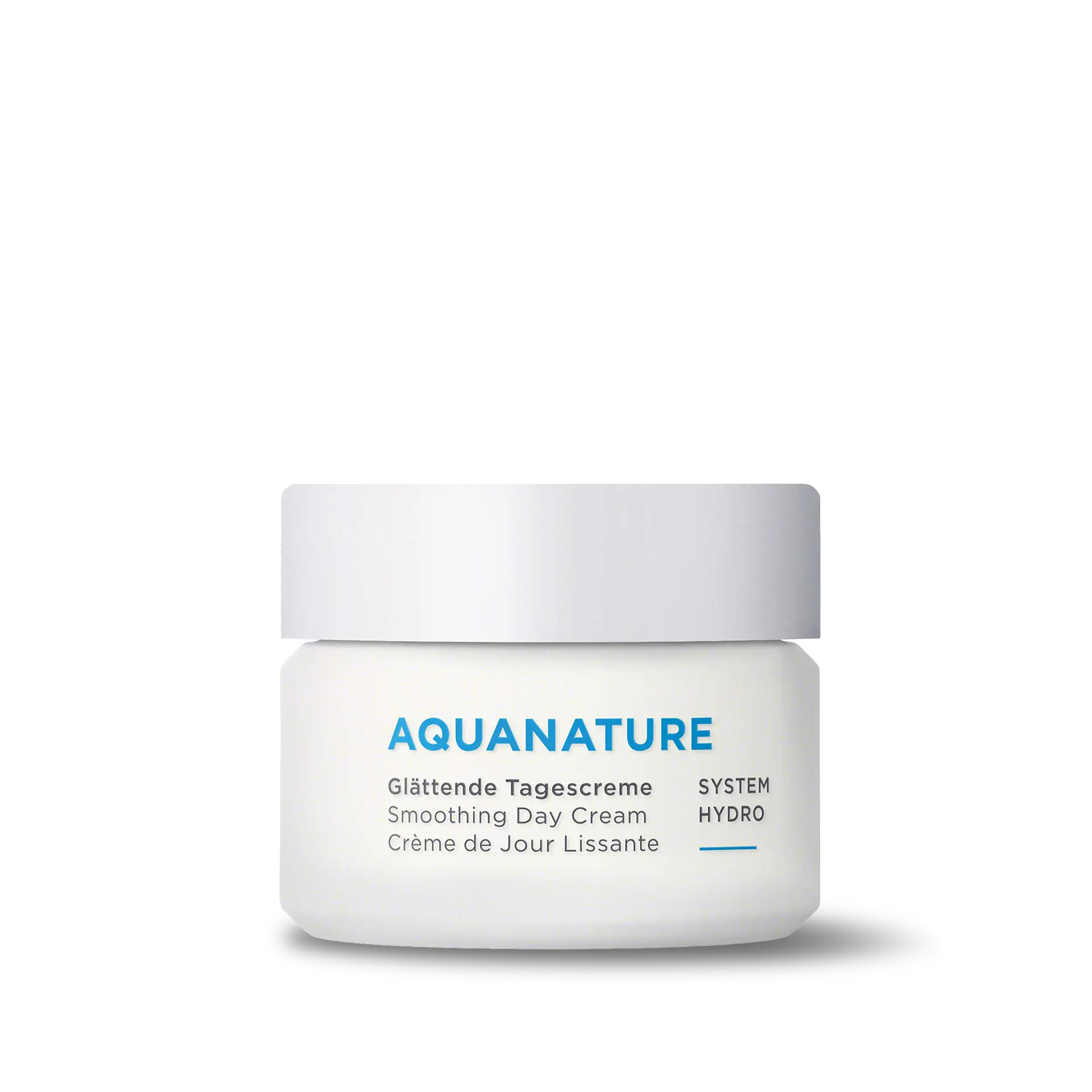 AQUANATURE Glättende Tagescreme im 50-ml-Tiegel mit SYSTEM HYDRO für glatte Haut
