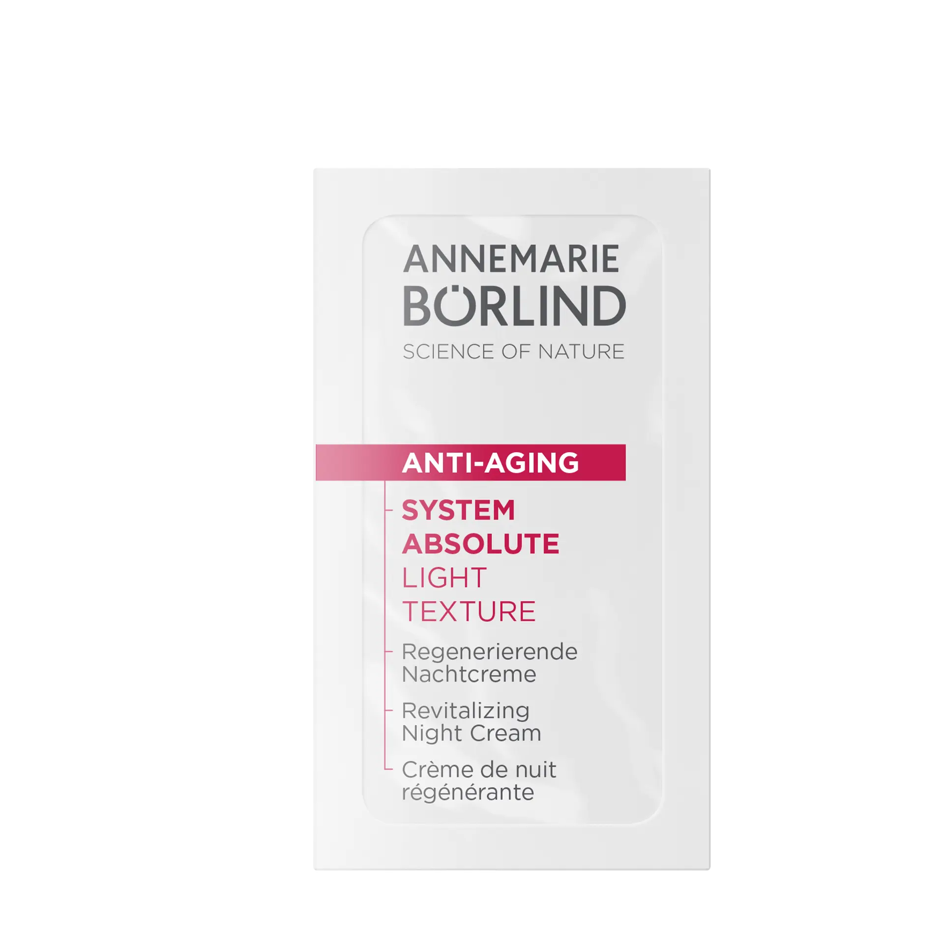 SYSTEM ABSOLUTE Einzelsachet Nachtcreme Light
