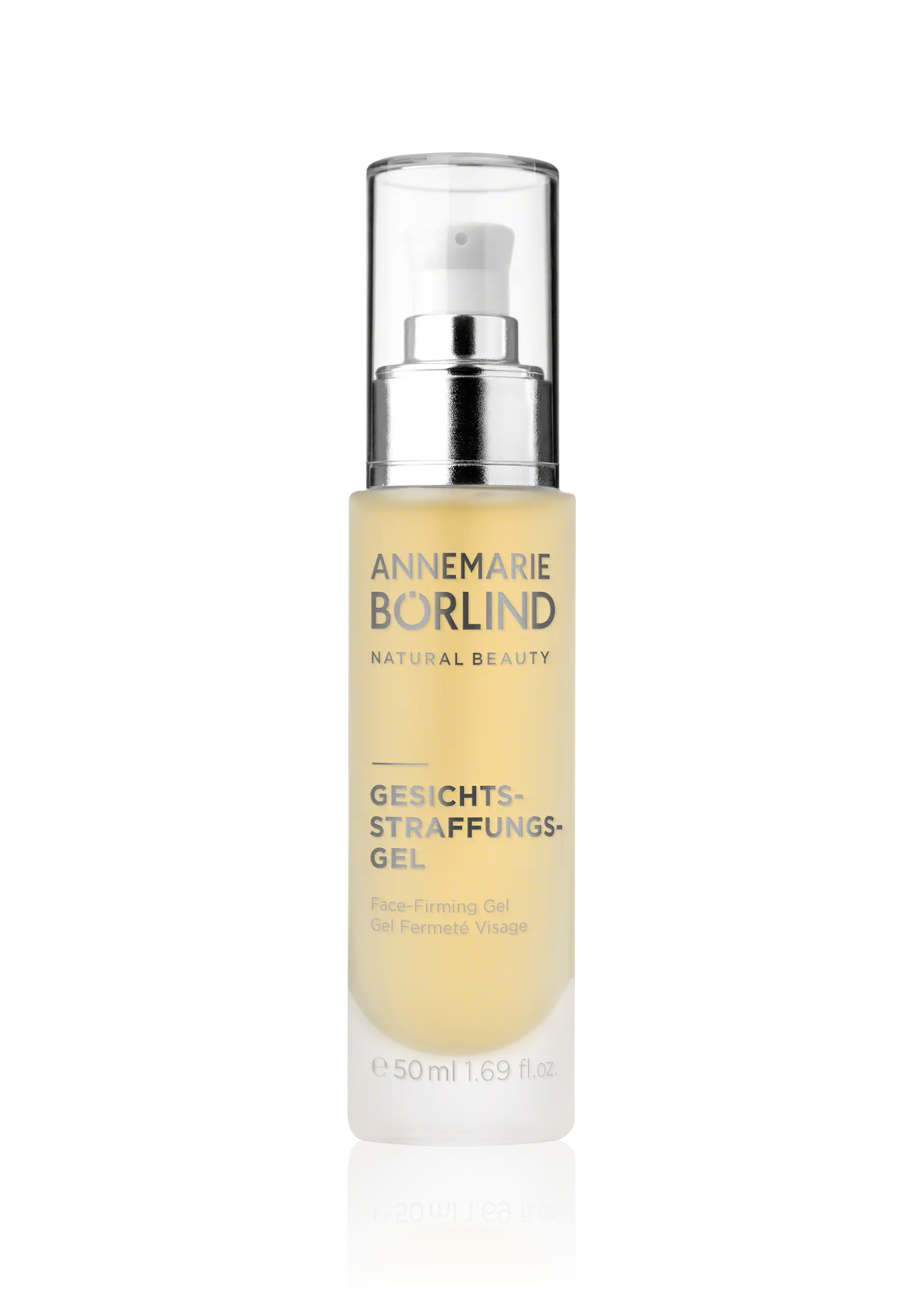 ANNEMARIE BÖRLIND Gesichtsstraffungs-Gel in transparenter Pumpspender-Flasche, 50 ml