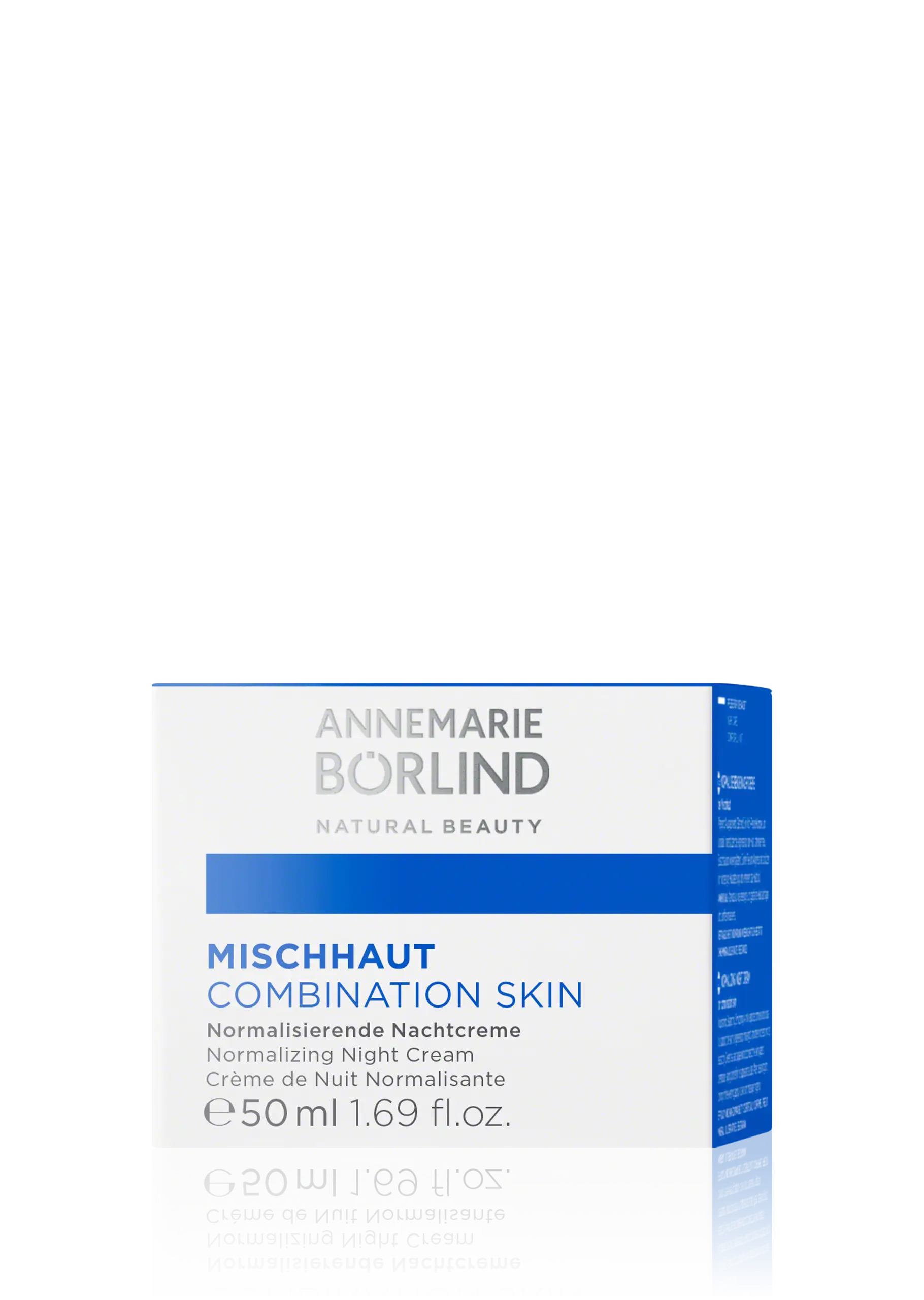 ANNEMARIE BÖRLIND Normalisierende Nachtcreme für Mischhaut, 50 ml Faltschachtel mit Produkttext