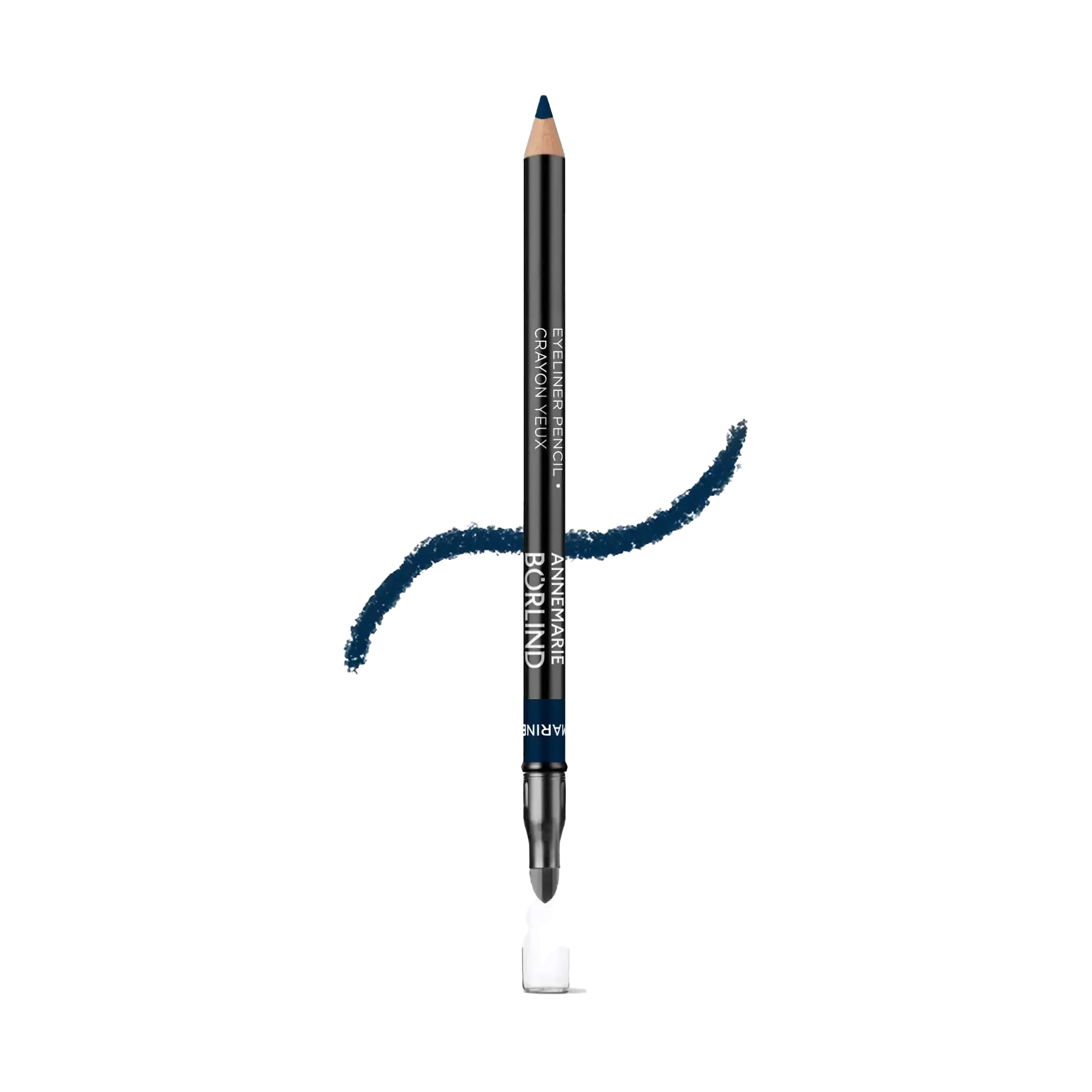 ANNEMARIE BÖRLIND Eyeliner Pencil in Marine Blue mit weicher Mine und integriertem Schwämmchen zum Verblenden
