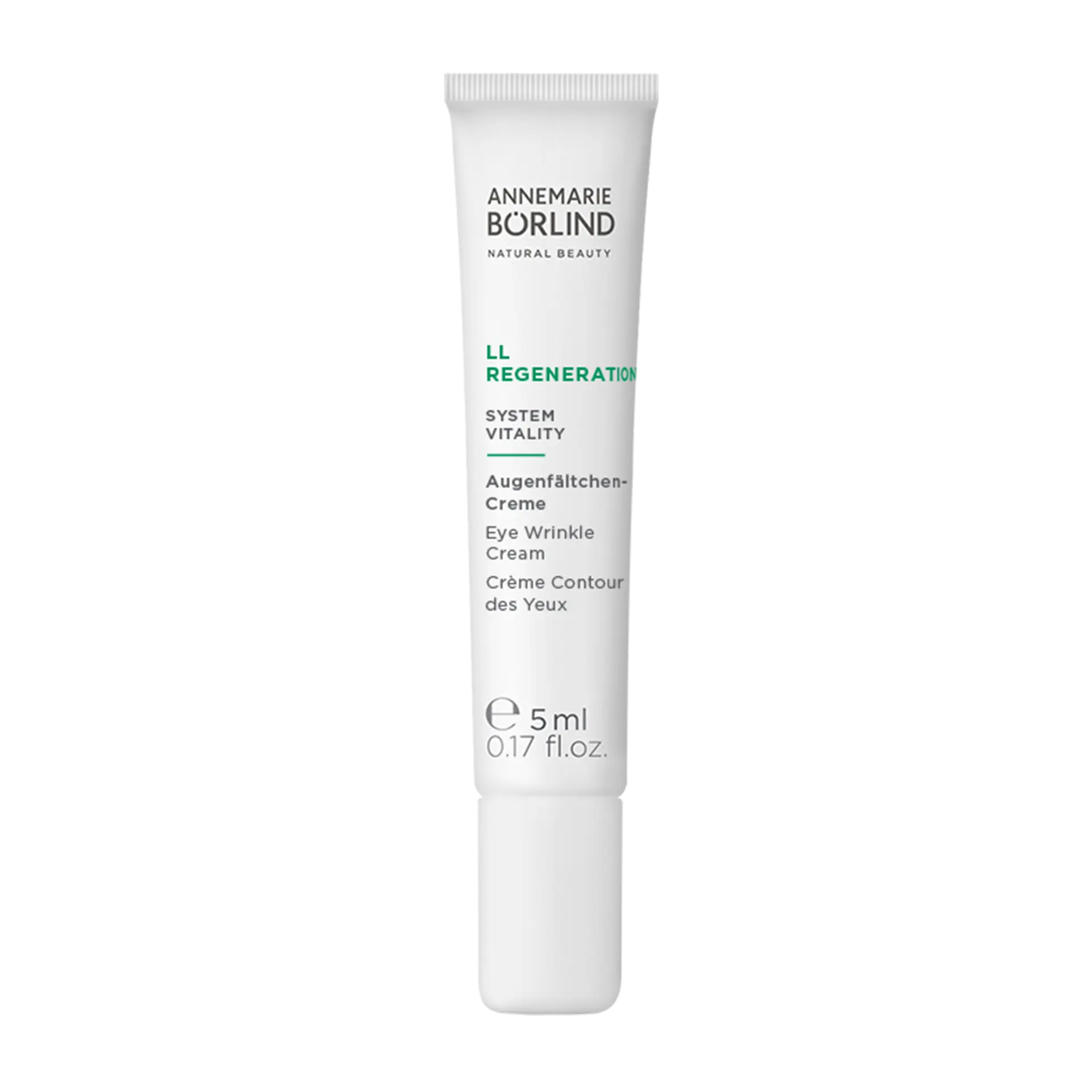 LL REGENERATION Augenfältchen-Creme im 5-ml-Tube, Pflege zur Minderung feiner Linien um die Augen