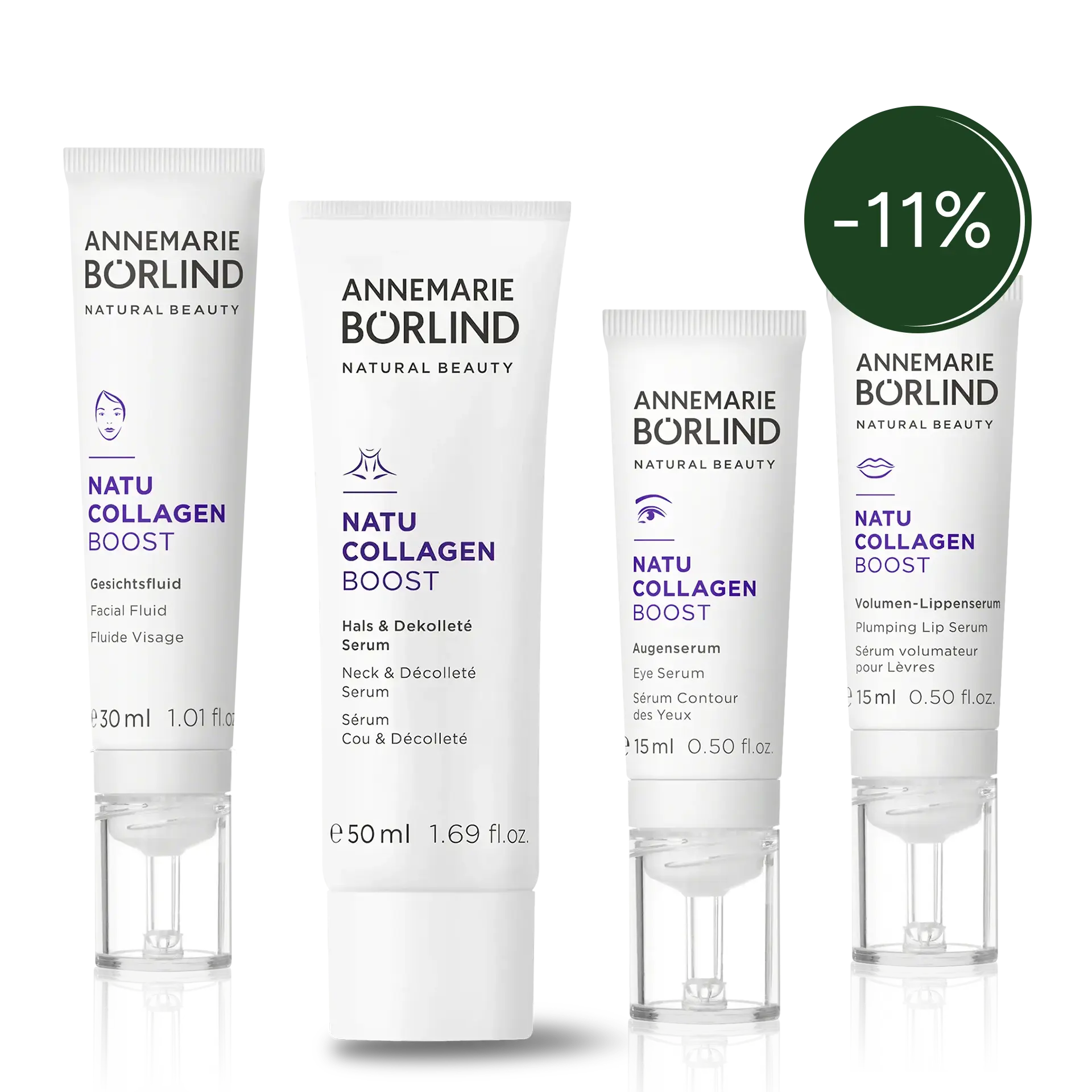 NATUCOLLAGEN BOOST Pflegeset mit 11% Badge
