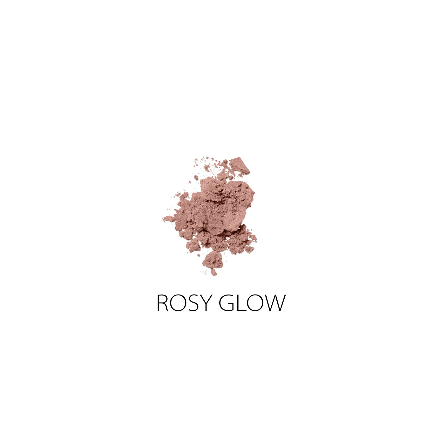 ANNEMARIE BÖRLIND Lidschatten-Puder in roséfarbener, zerbröselter Textur mit Schriftzug Rosy Glow