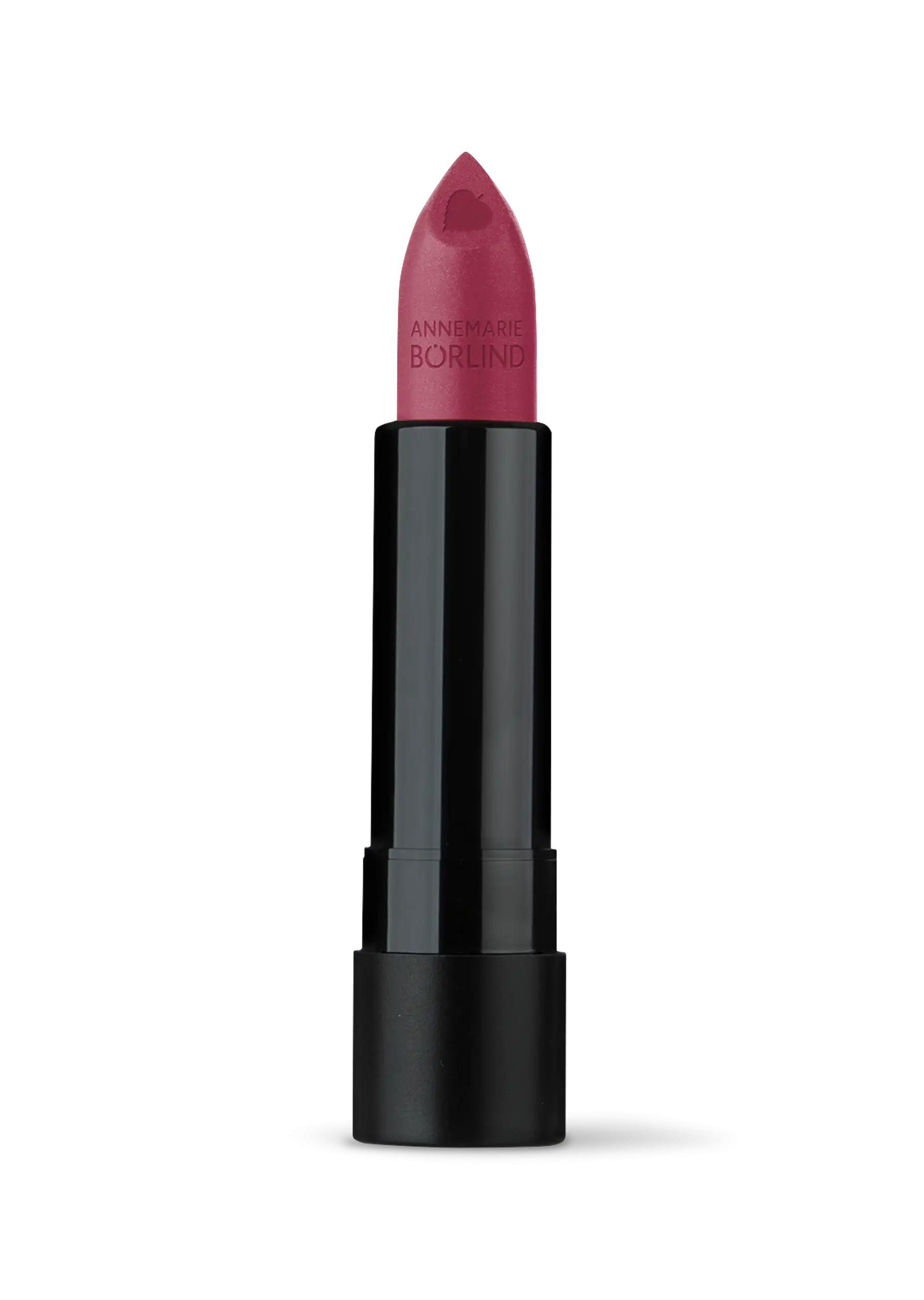 ANNEMARIE BÖRLIND Lippenstift in Rosenholz mit Herzprägung und schwarzem Gehäuse
