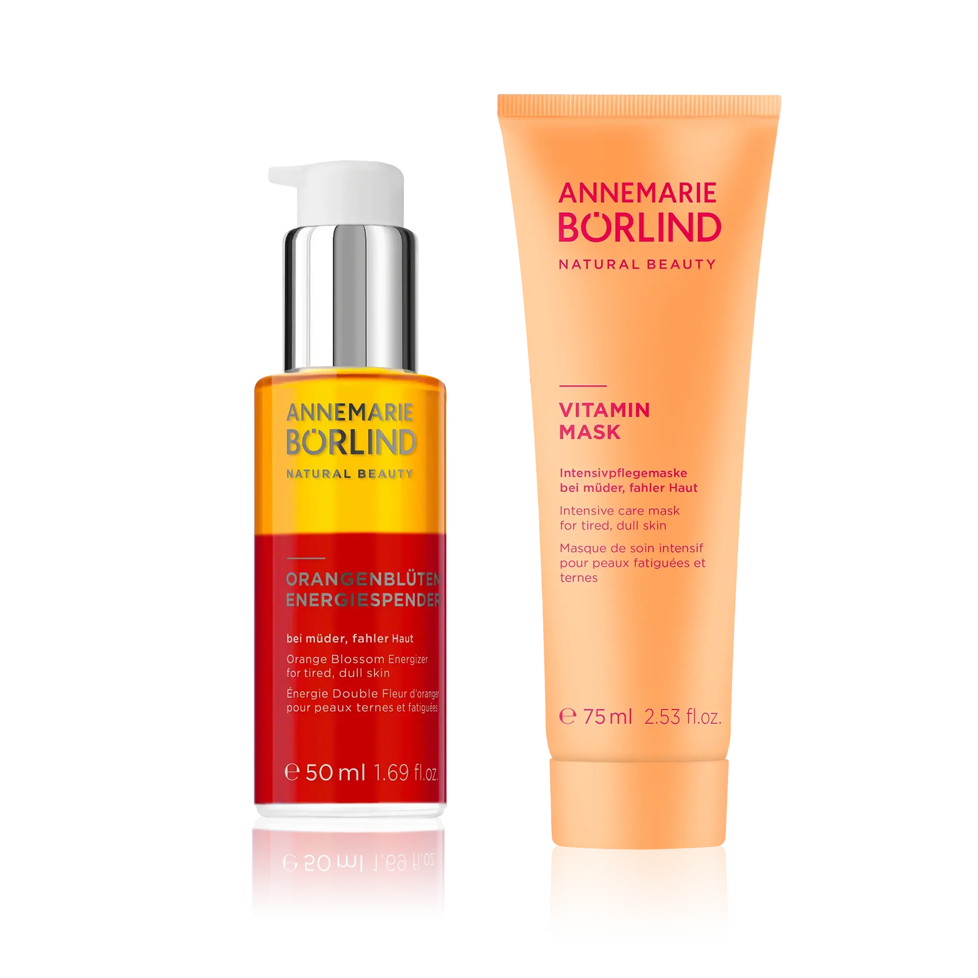 ANNEMARIE BÖRLIND Orangenblüten Energiespender 50 ml und Vitamin Mask 75 ml für müde Haut