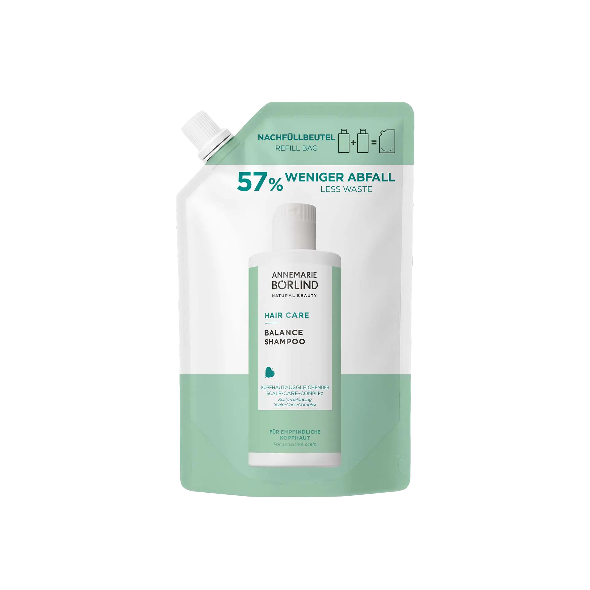 ANNEMARIE BÖRLIND Hair Care Balance Shampoo 500ml mit Kopfhaut ausgleichendem Scalp-Care-Complex für empfindliche Kopfhaut