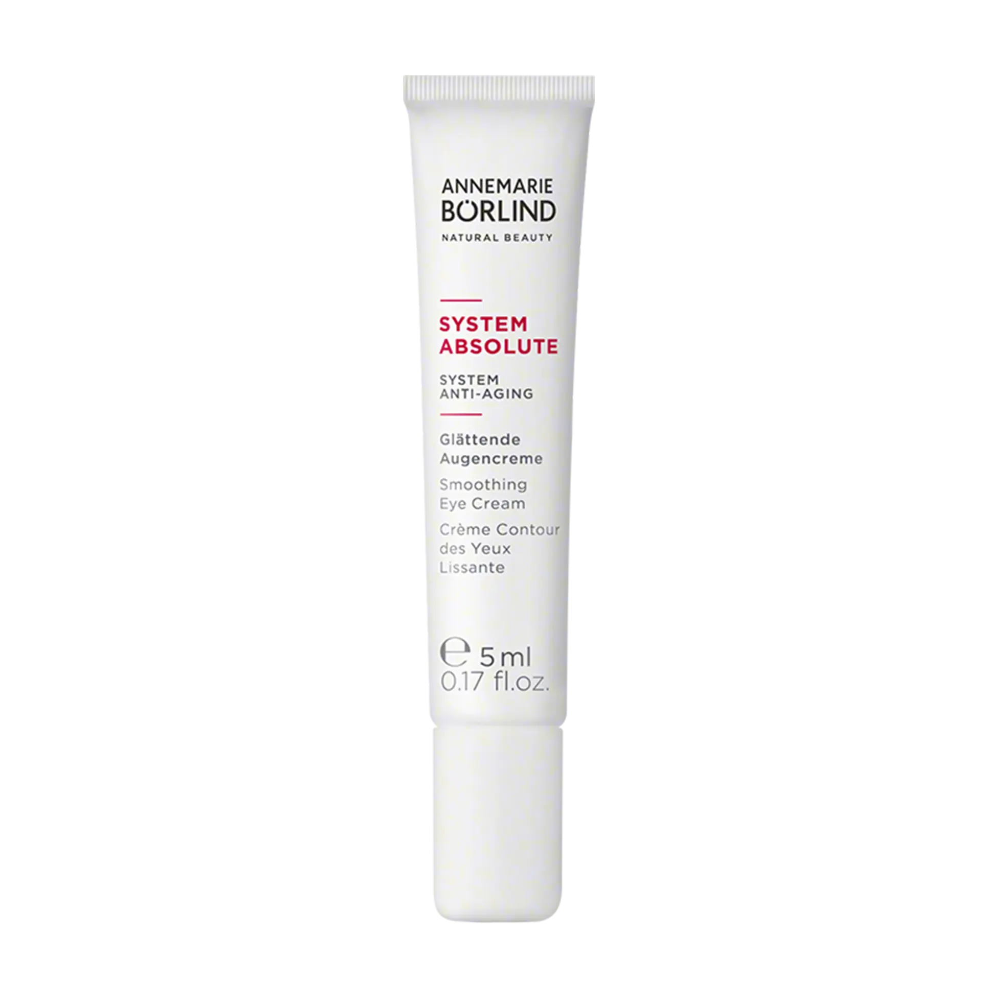 SYSTEM ABSOLUTE Augencreme, weiße Tube mit roter Schrift, 5ml