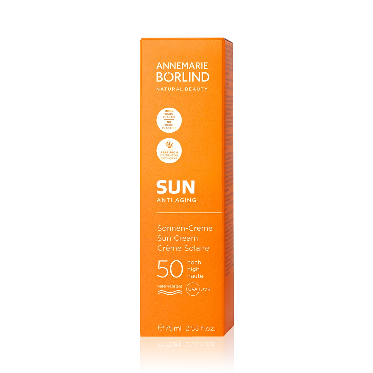 ANNEMARIE BÖRLIND SUN Anti Aging Sonnen-Creme LSF 50, 75 ml, ohne Mikroplastik, wasserfest