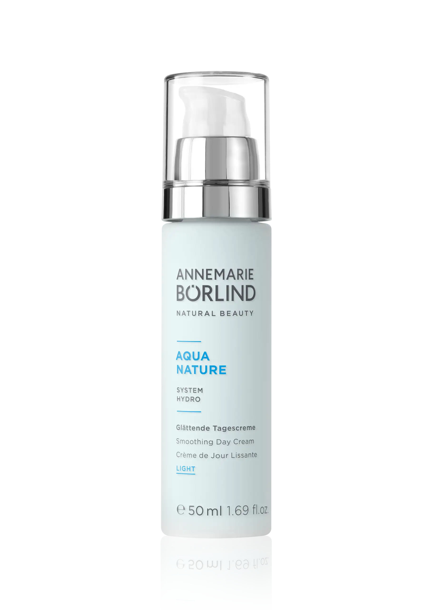 ANNEMARIE BÖRLIND AQUA NATURE glättende Tagescreme Light 50 ml mit Pumpspender