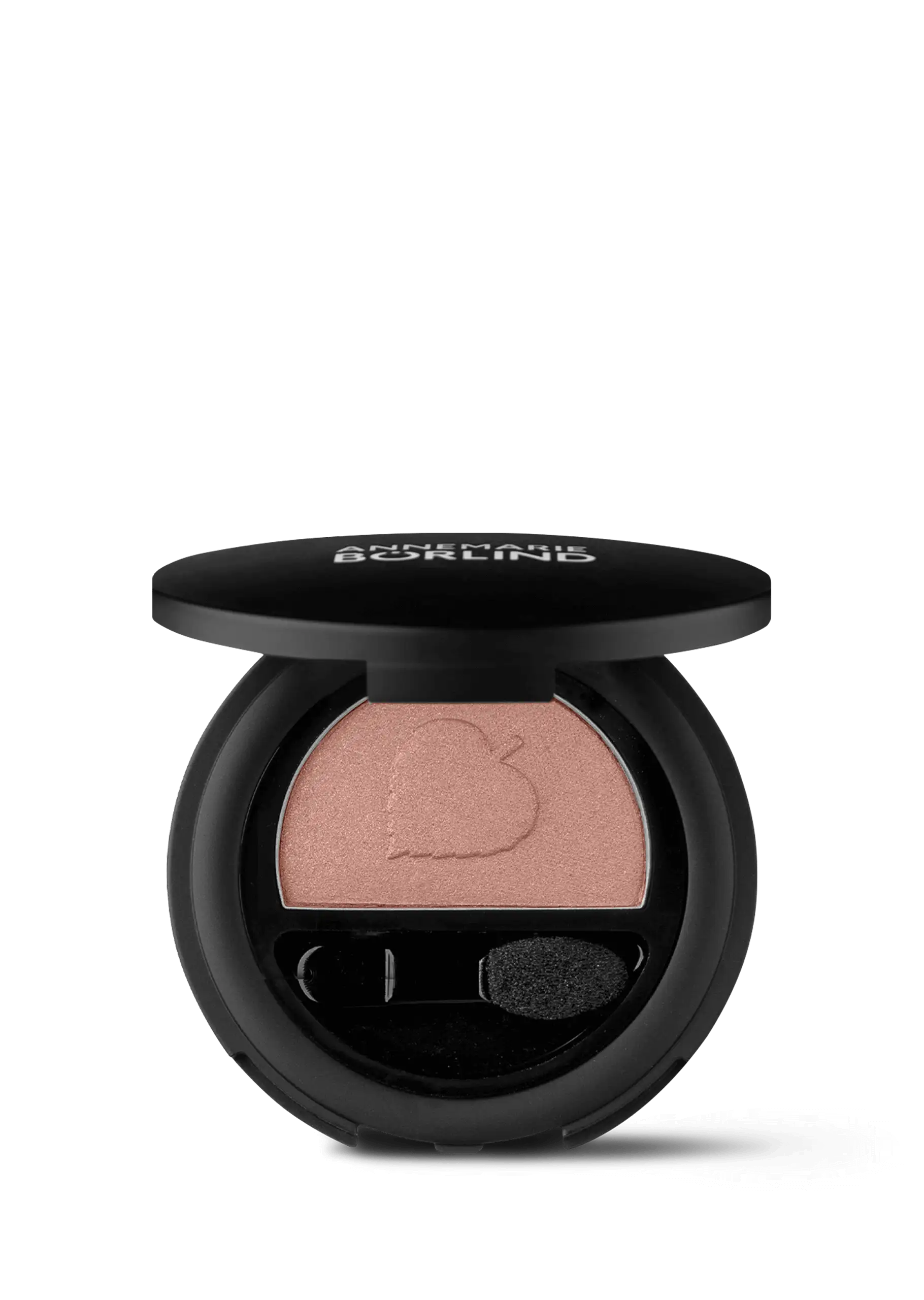 ANNEMARIE BÖRLIND Lidschatten in Rosy Glow mit Applikator in runder schwarzer Dose