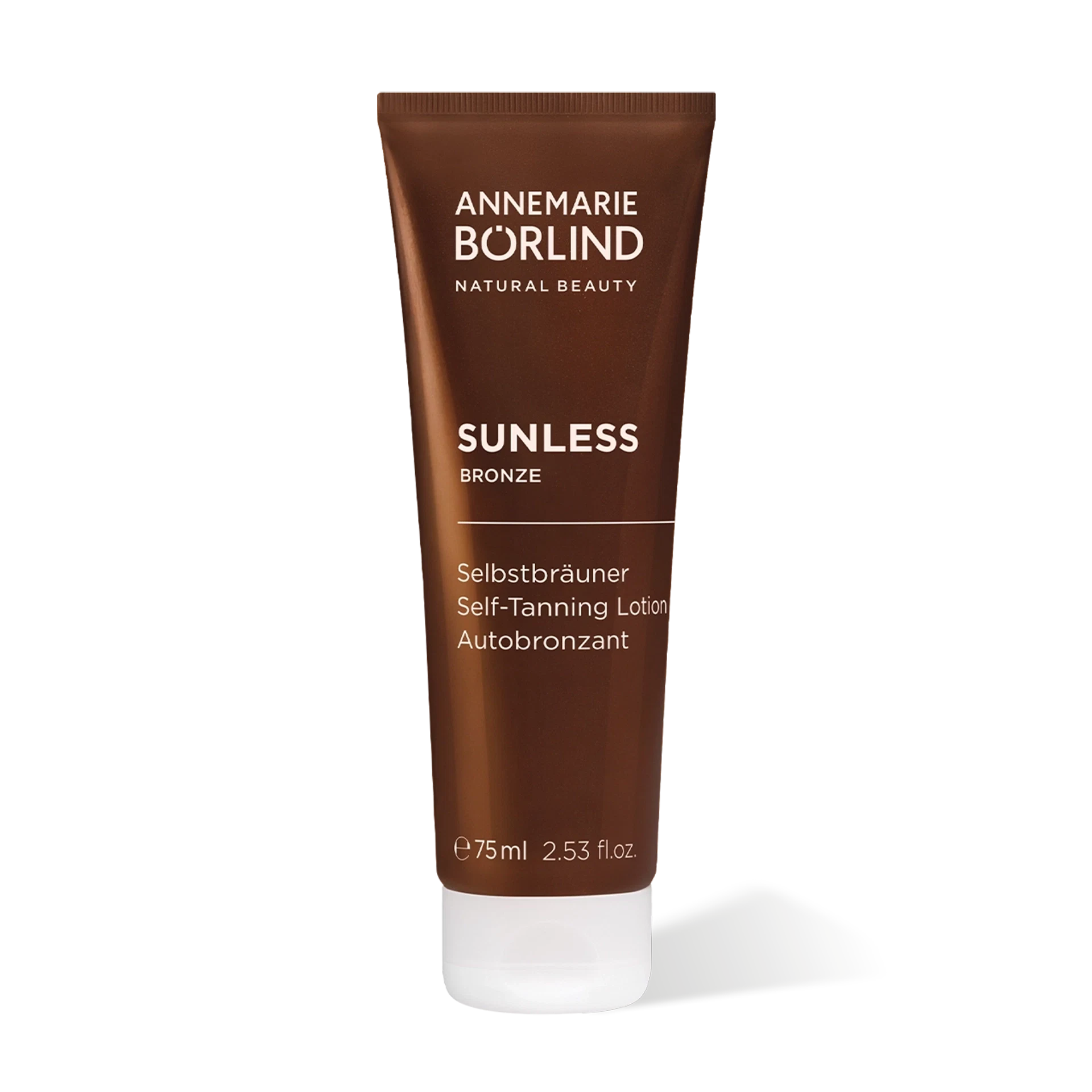 ANNEMARIE BÖRLIND SUNLESS Bronze Selbstbräuner Lotion 75 ml braune Tube mit weißem Verschluss