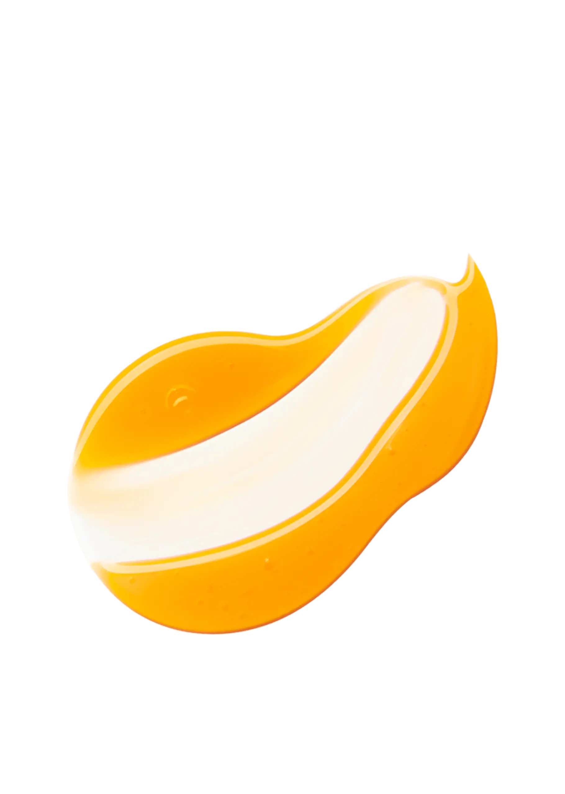 ANNEMARIE BÖRLIND MEN After Shave Gel mit orangefarbener und weißer Gel-Creme-Textur auf schwarzem Hintergrund