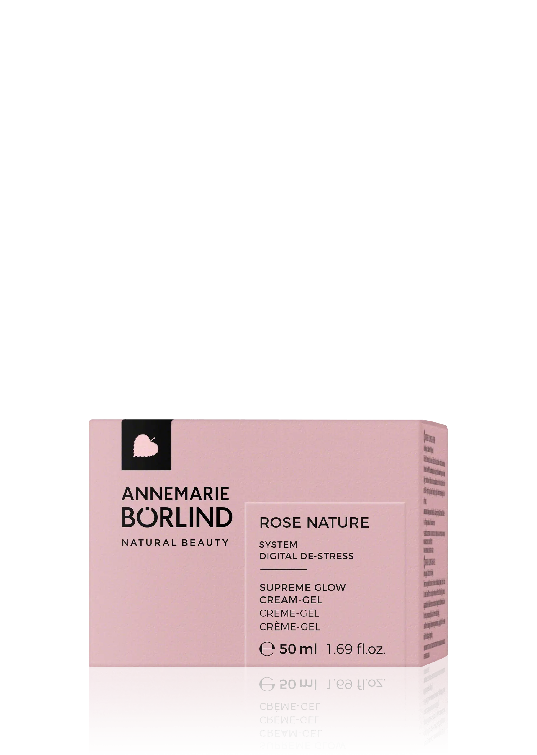 ANNEMARIE BÖRLIND ROSE NATURE Supreme Glow Cream-Gel 50 ml in rosa Faltschachtel