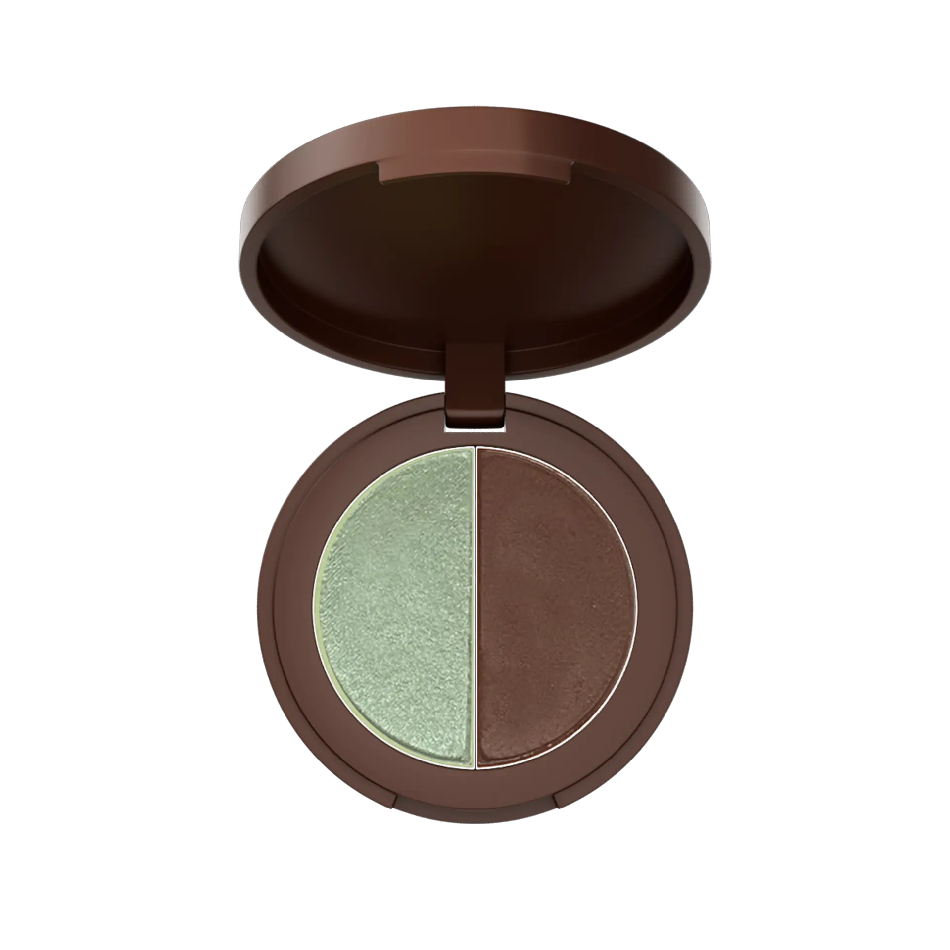 ANNEMARIE BÖRLIND DUO EYE SHADOW Dose in dunkelbraun geöffnet