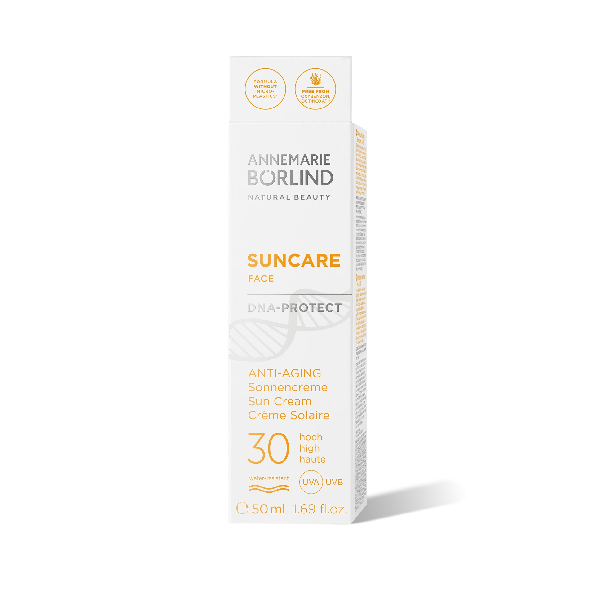 ANNEMARIE BÖRLIND Suncare Face Anti-Aging Sonnencreme LSF 30, 50 ml, wasserfest, UVA- und UVB-Schutz
