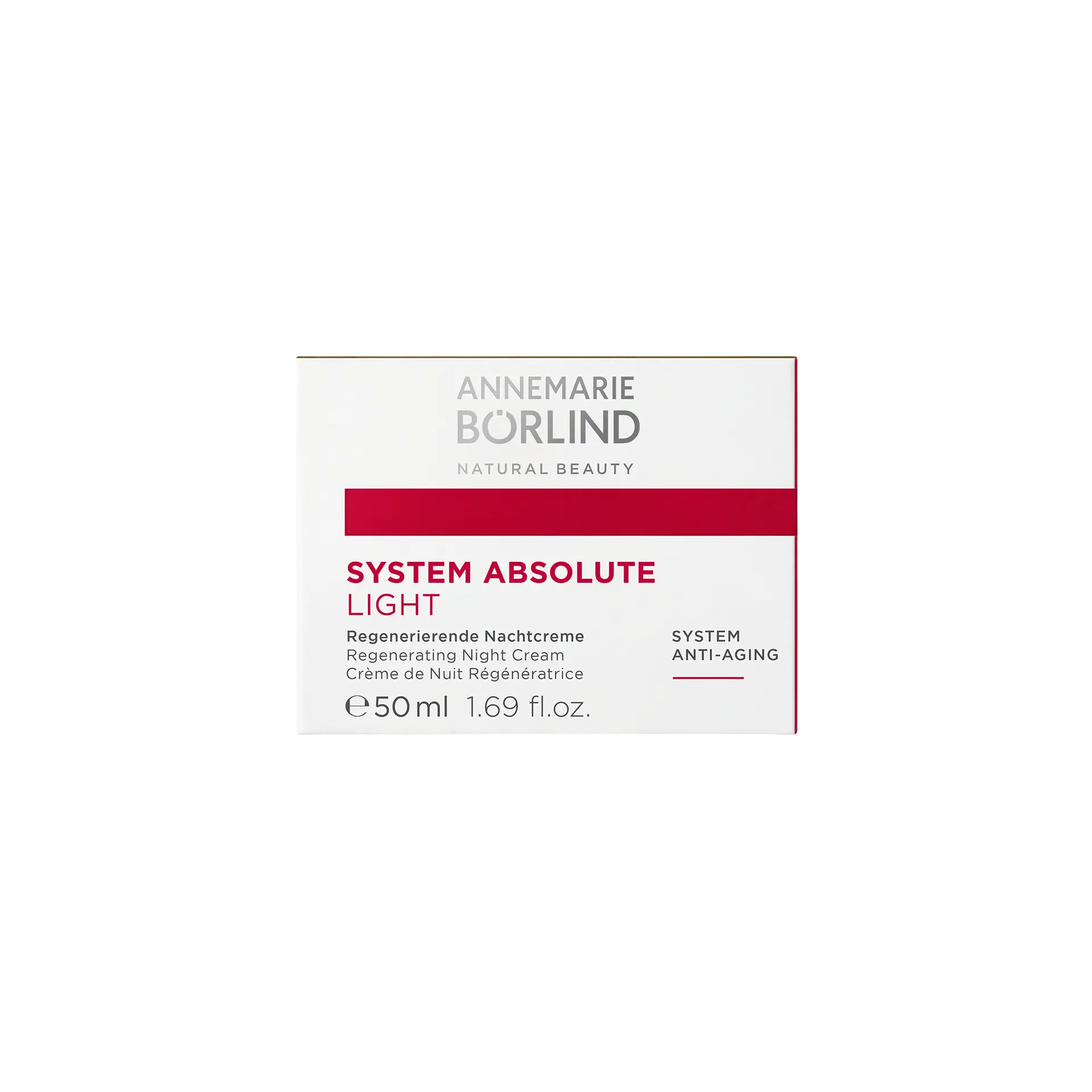 ANNEMARIE BÖRLIND SYSTEM ABSOLUTE LIGHT regenerierende Nachtcreme 50 ml, Anti-Aging Pflege