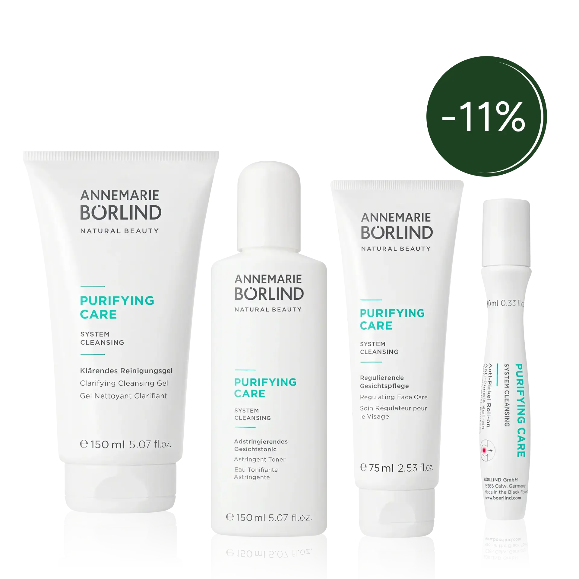 PURIFYING CARE Pflegeset mit 11% Badge