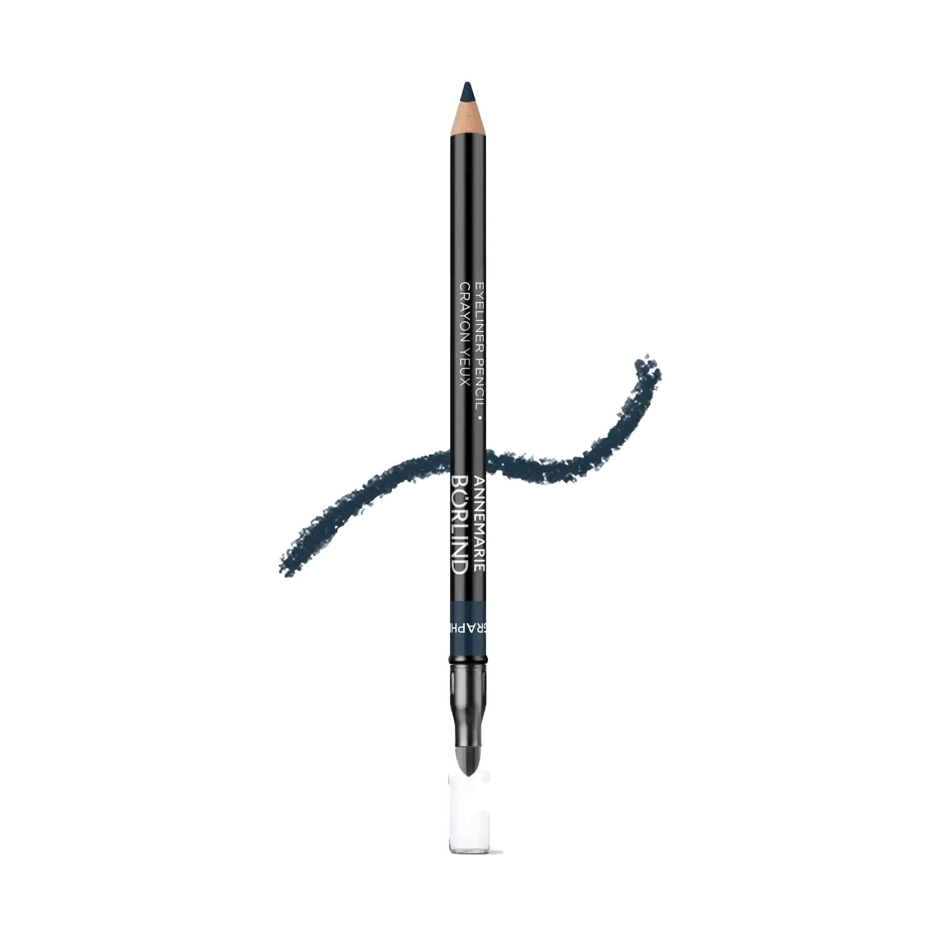 ANNEMARIE BÖRLIND Eyeliner Pencil in Graphite mit Schwamm-Applikator und Farbstrich