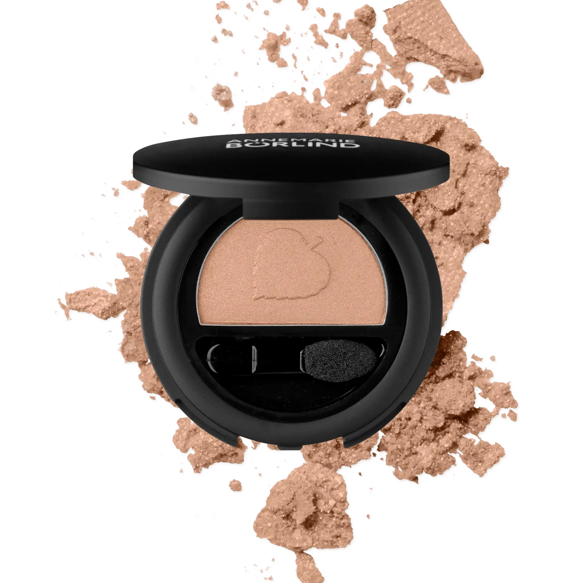 ANNEMARIE BÖRLIND Lidschatten Golden Sand mit Apfelprägung und Applikator, Pudertextur