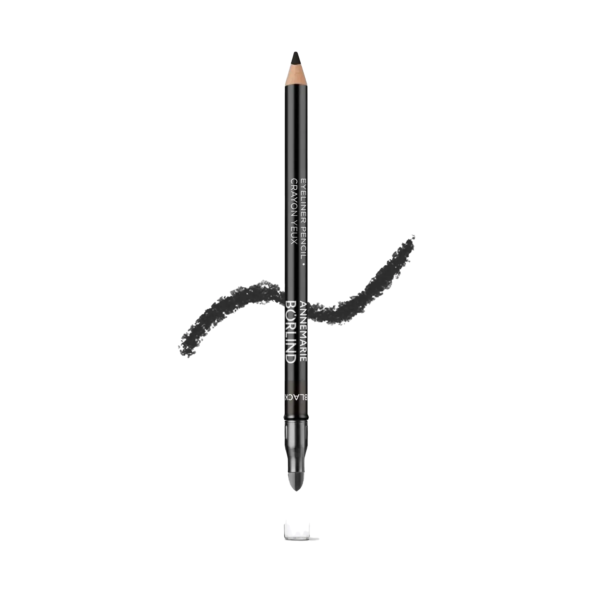 ANNEMARIE BÖRLIND Eyeliner Pencil in Schwarz mit integriertem Schwämmchen und Farbstrich