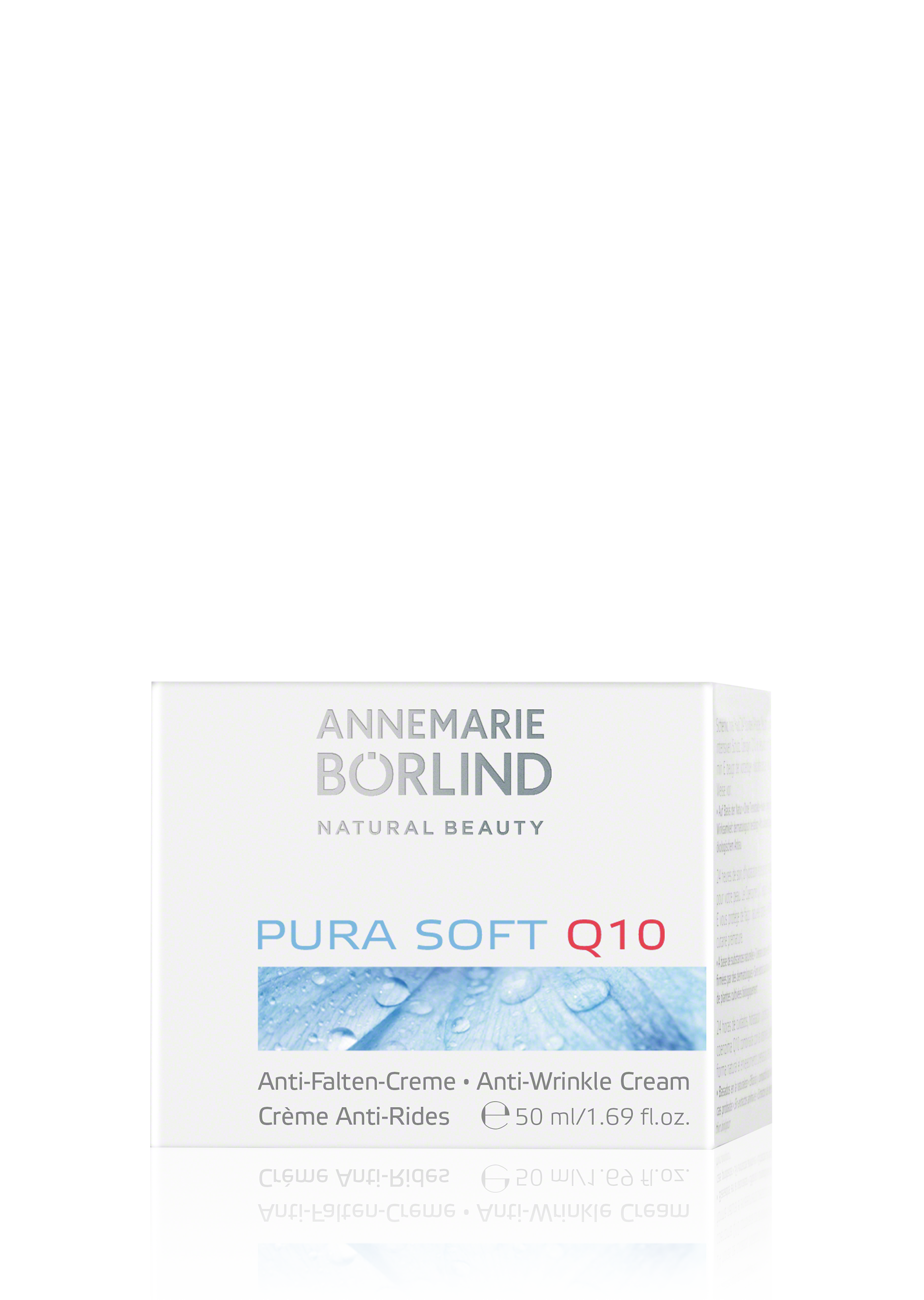 ANNEMARIE BÖRLIND Pura Soft Q10 Anti-Falten-Creme 50 ml in weißer Faltschachtel