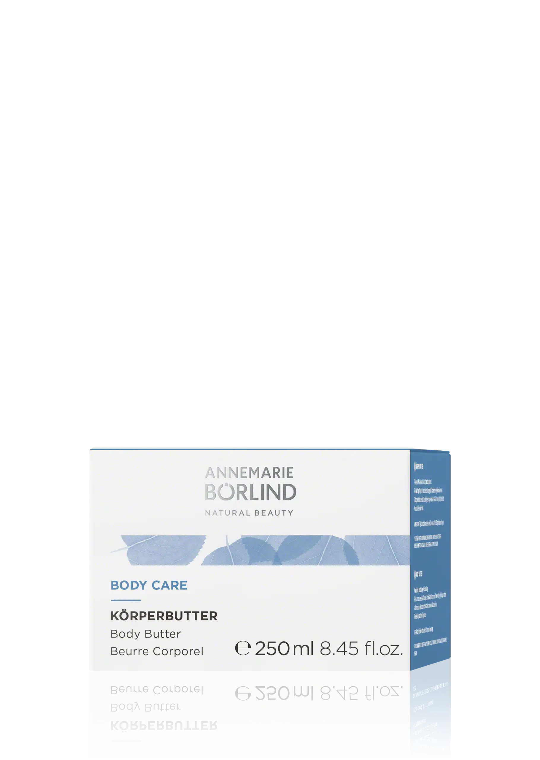 ANNEMARIE BÖRLIND Body Care Körperbutter 250 ml in Faltschachtel mit blauen Blätter-Designs