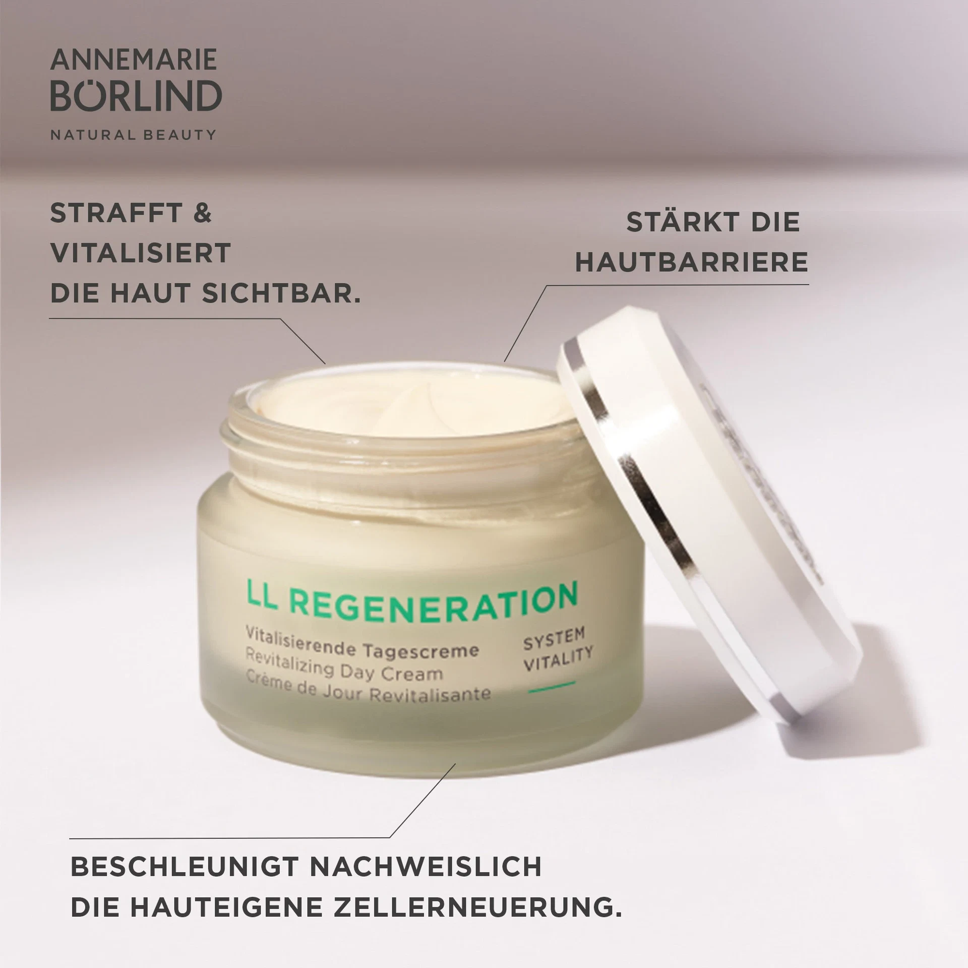 ANNEMARIE BÖRLIND LL REGENERATION Vitalisierende Tagescreme mit Wirkung auf Hautstraffung und Hautbarriere