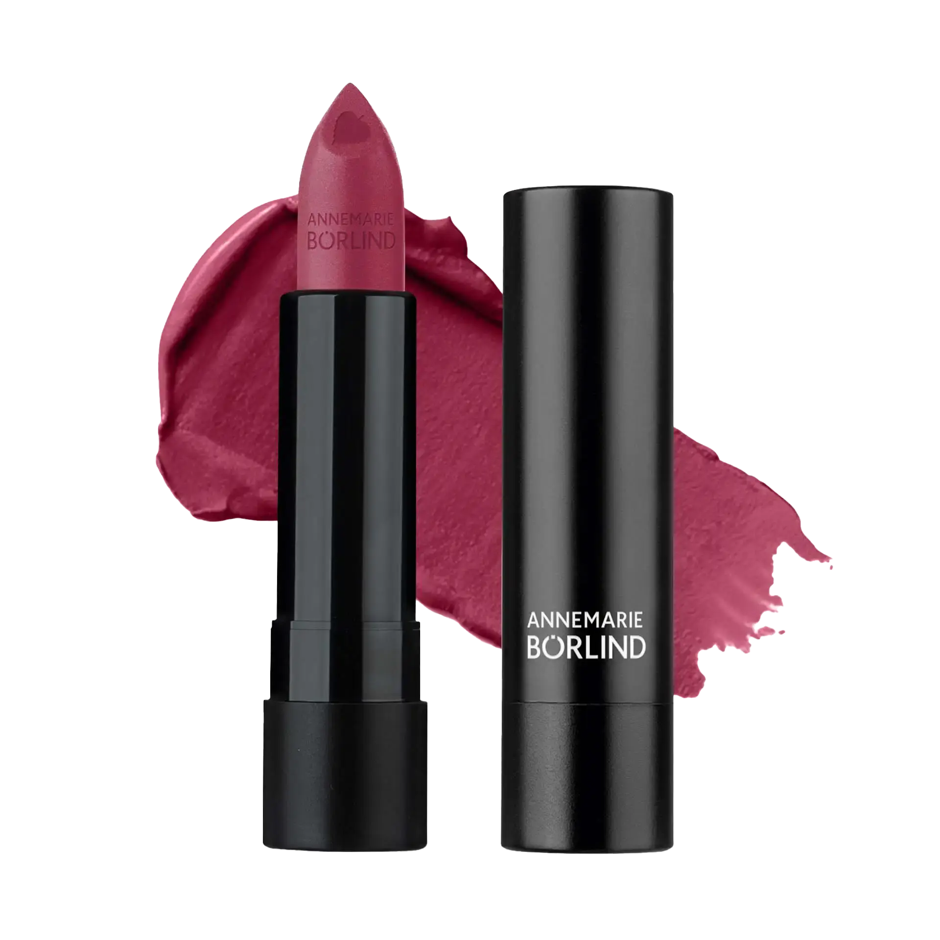 ANNEMARIE BÖRLIND Lippenstift in Rosewood mit mattem Finish und schwarzer Hülse