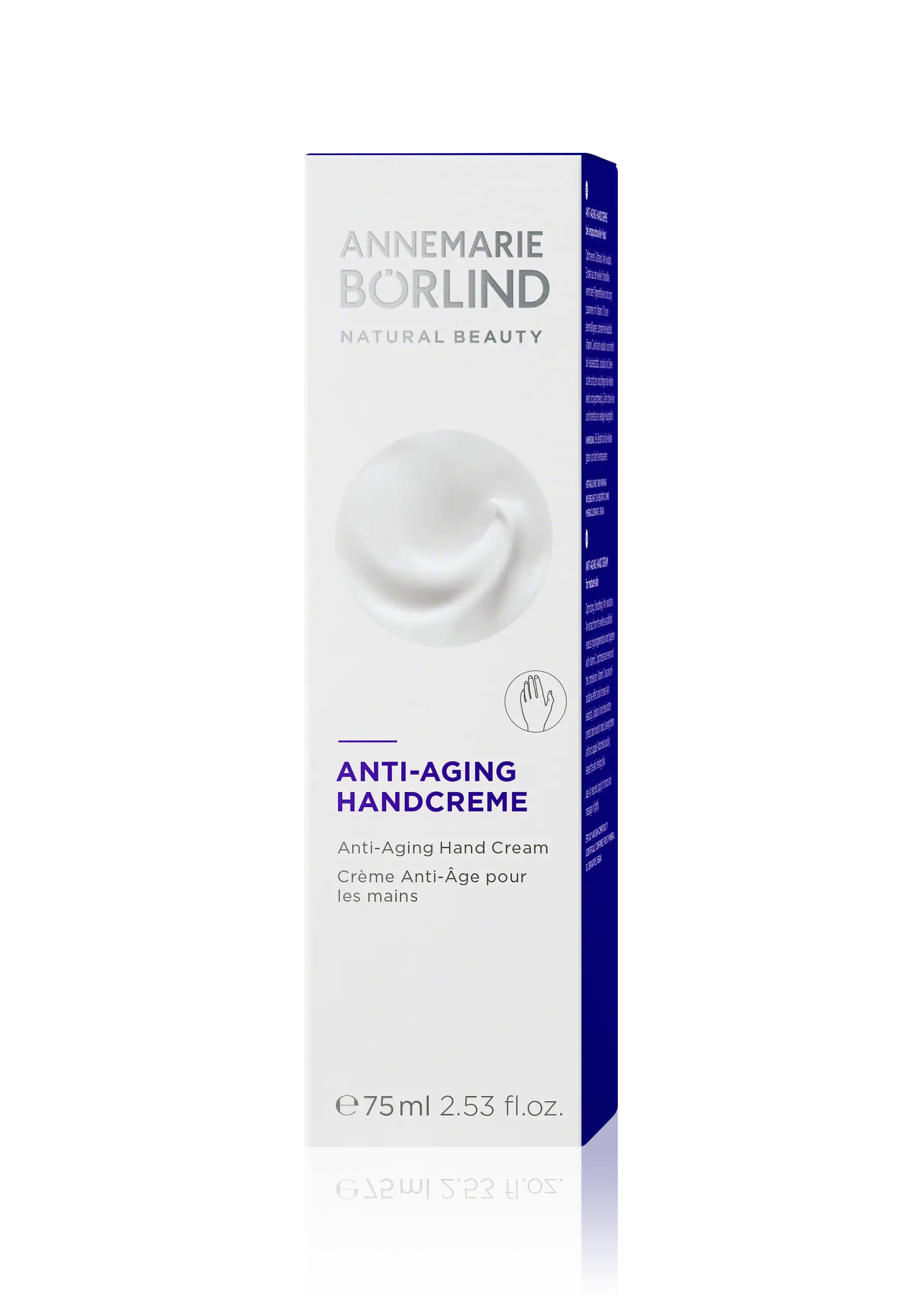ANNEMARIE BÖRLIND Anti-Aging Handcreme 75 ml in Faltschachtel mit Creme-Abbildung und Produktbeschreibung