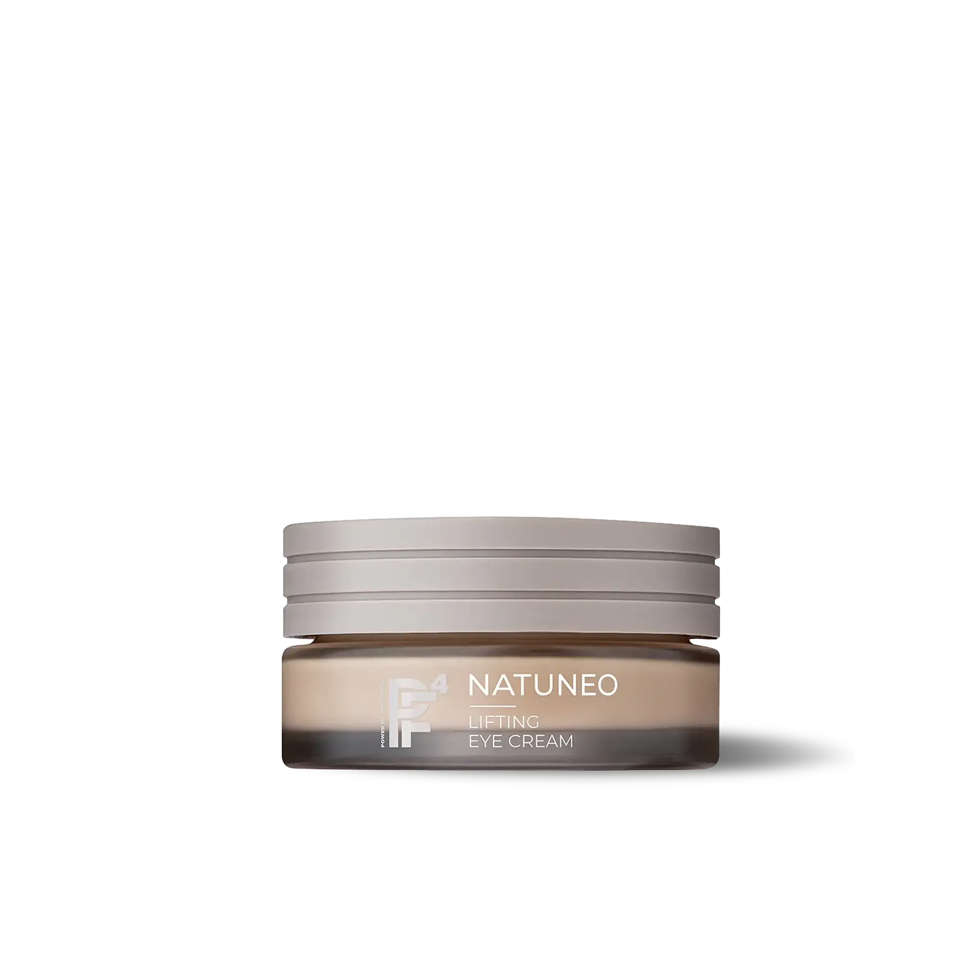 NATUNEO Lifting Eye Cream im runden Tiegel mit beigem Deckel, Anti-Aging Augenpflege