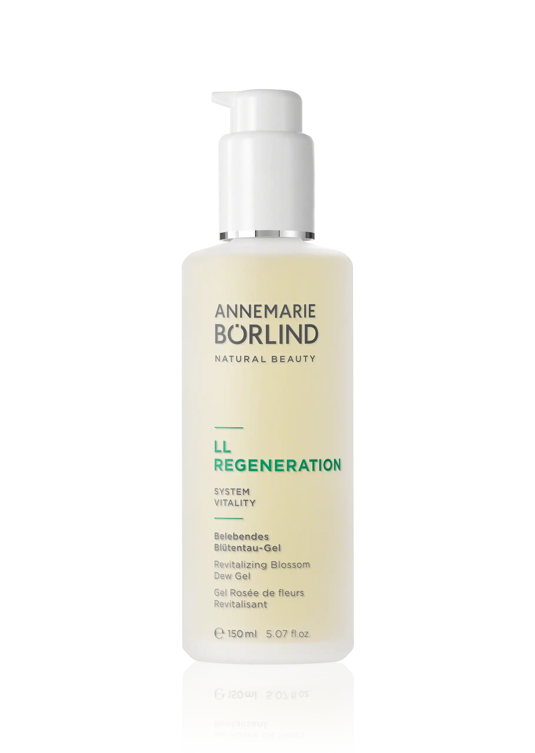 ANNEMARIE BÖRLIND LL REGENERATION belebendes Blütentau-Gel in 150 ml Pumpspenderflasche