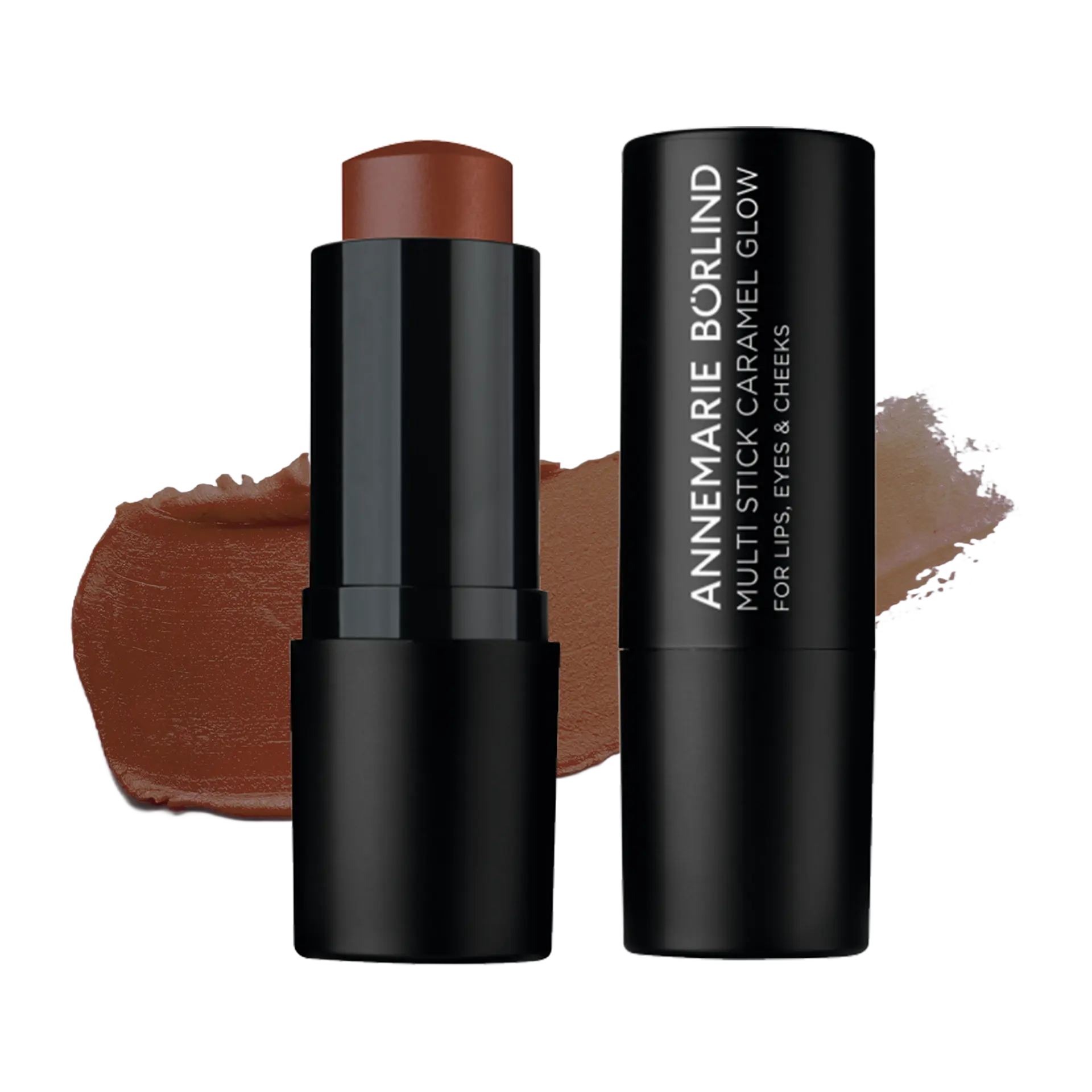 ANNEMARIE BÖRLIND Multi Stick Caramel Glow in schwarzer Hülse mit braunem Farbton für Lippen und Wangen