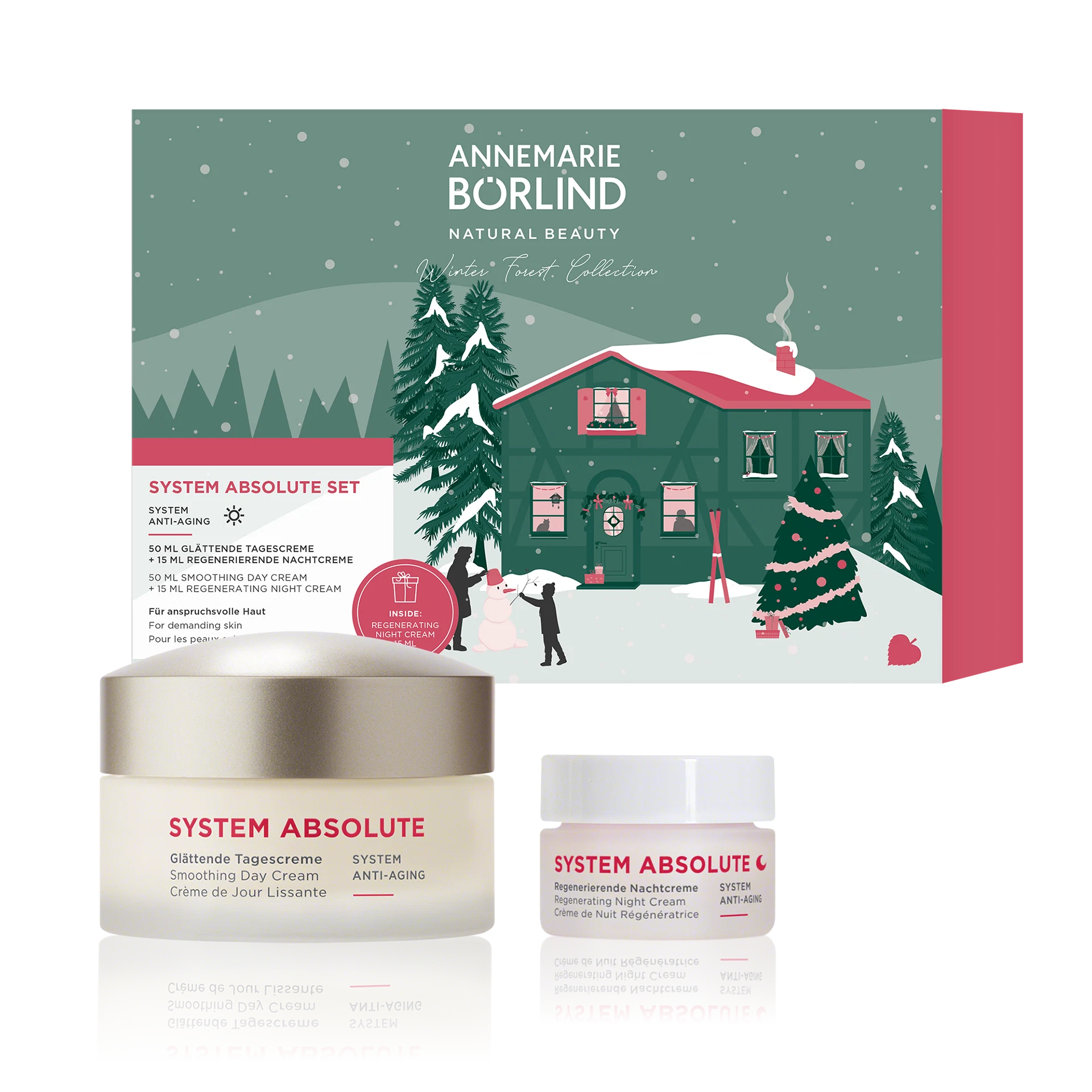 ANNEMARIE BÖRLIND SYSTEM ABSOLUTE Set mit glättender Tagescreme 50 ml und regenerierender Nachtcreme 15 ml