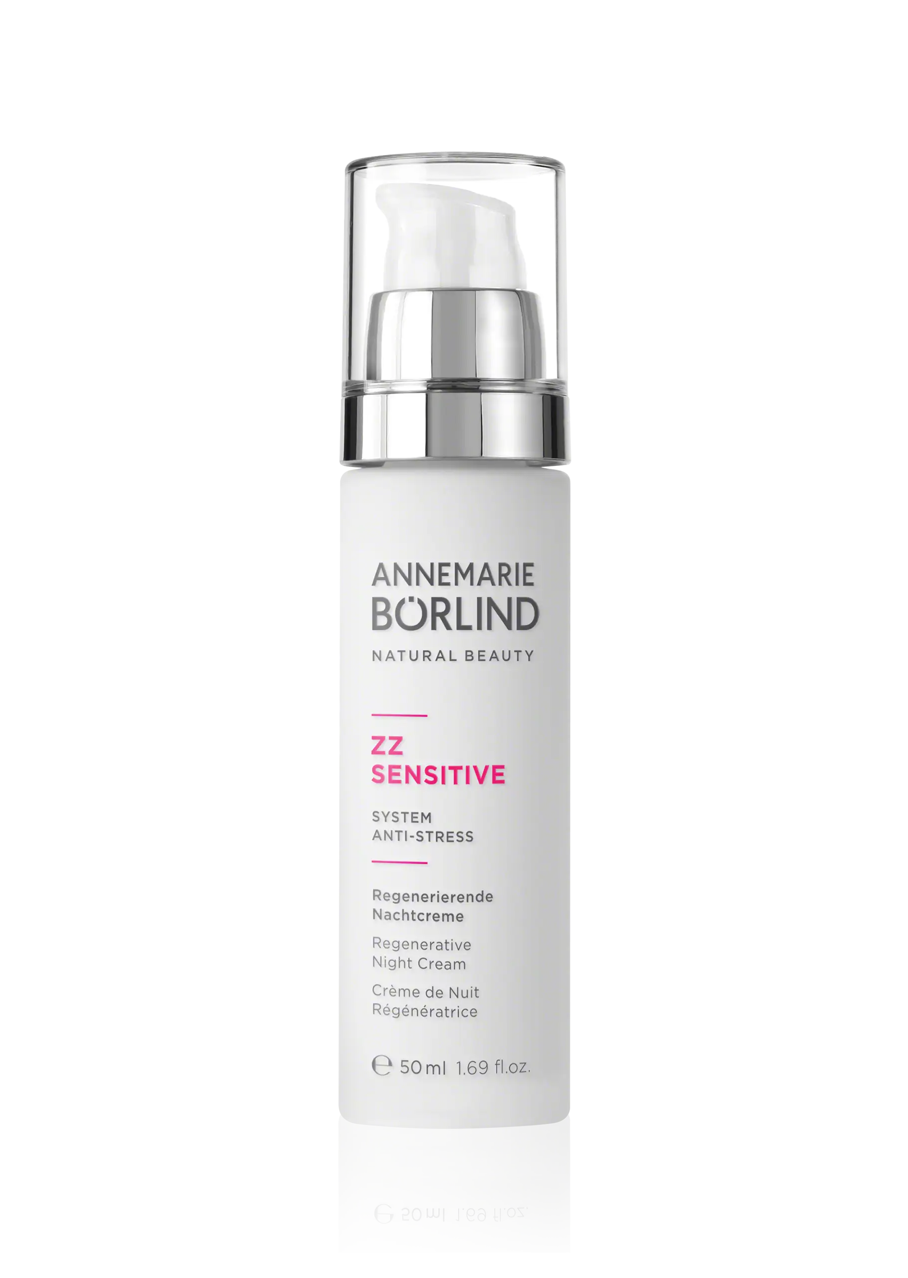 ANNEMARIE BÖRLIND ZZ SENSITIVE regenerierende Nachtcreme im 50-ml-Spender mit Pumpspender