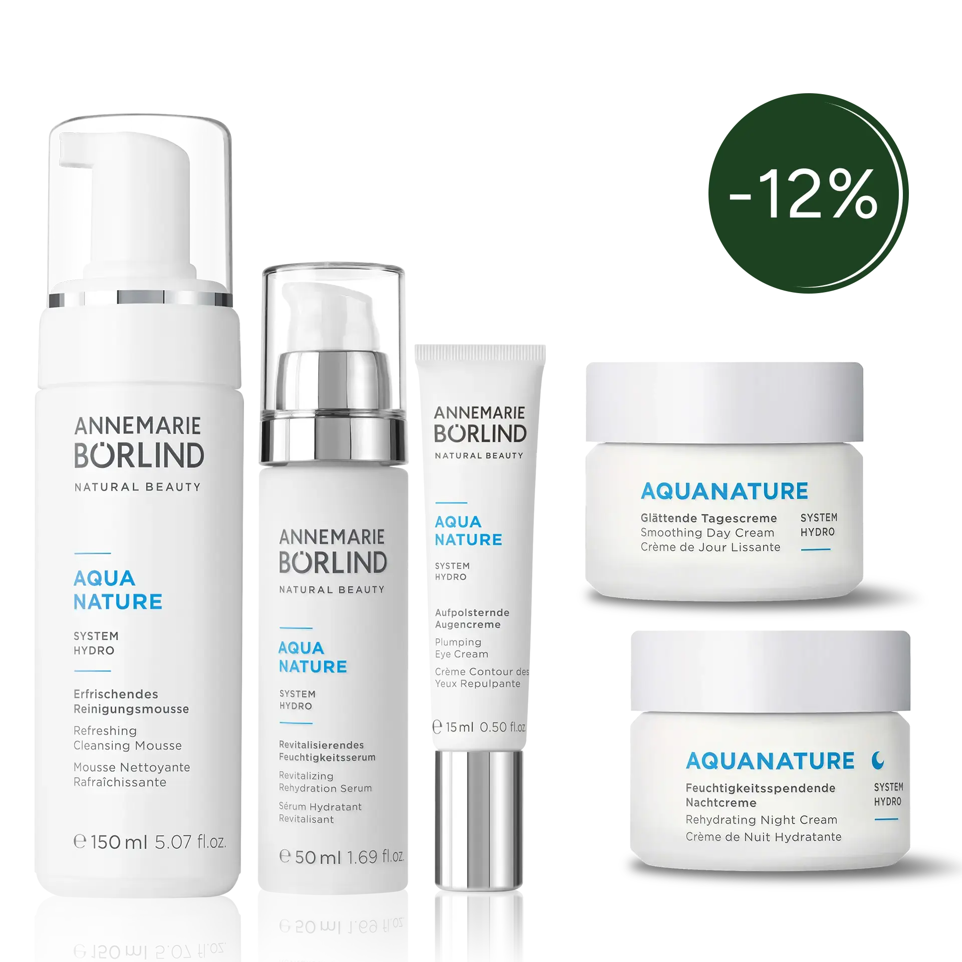 AQUANATURE Pflegeset mit 12% Badge