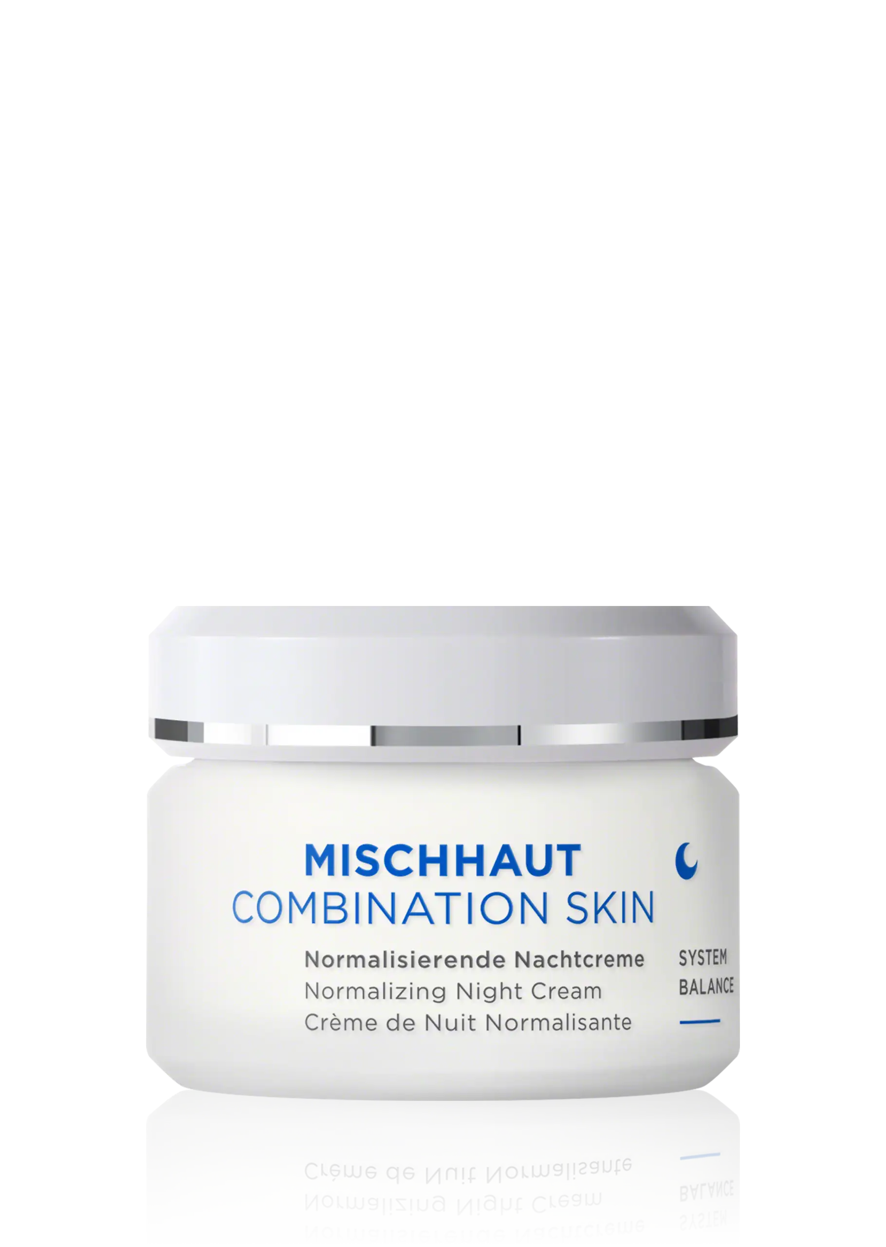 ANNEMARIE BÖRLIND Mischhaut normalisierende Nachtcreme im 50-ml-Tiegel mit weißem Deckel