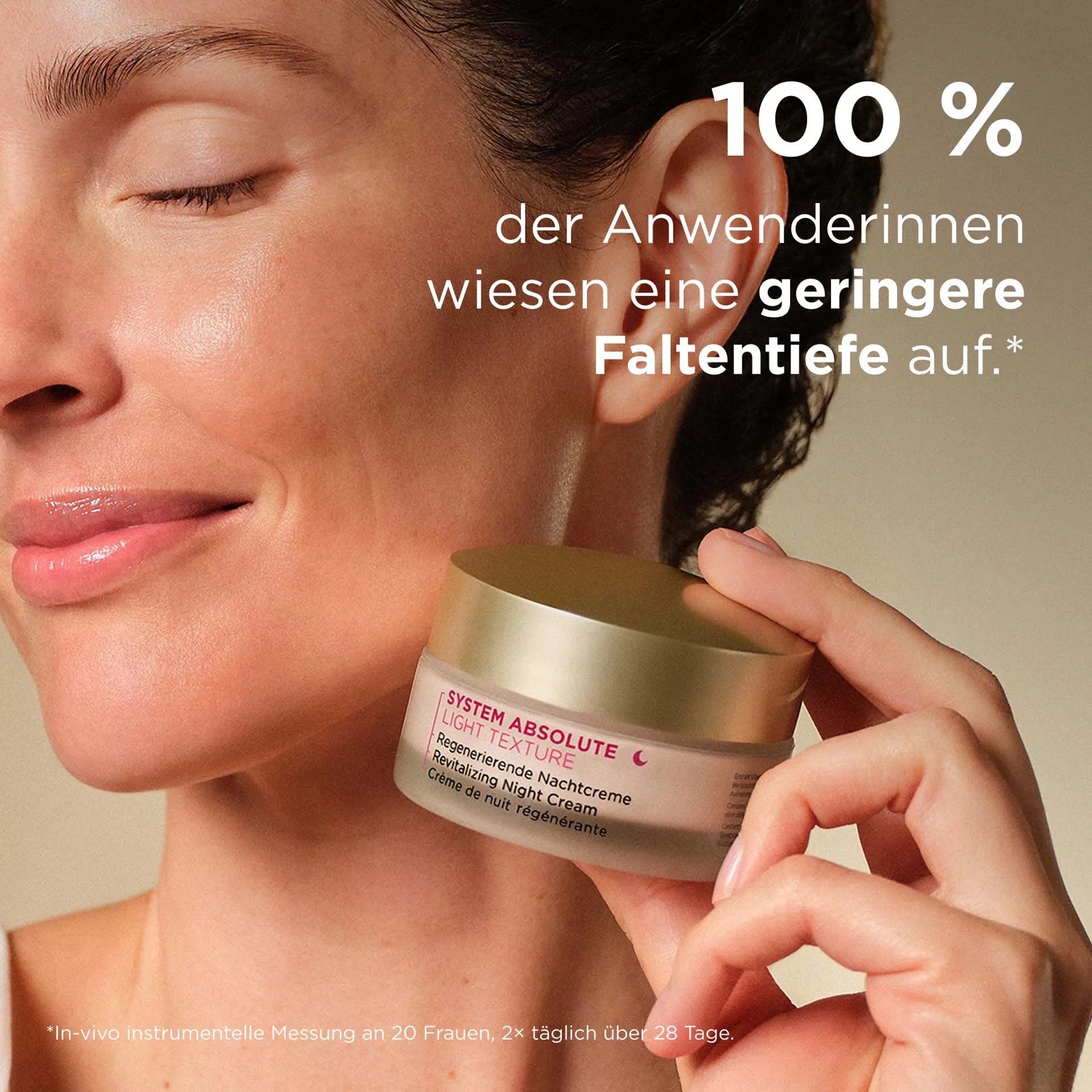 SYSTEM ABSOLUTE Regenerierende Nachtcreme Light Wirksamkeit mit Beschreibung