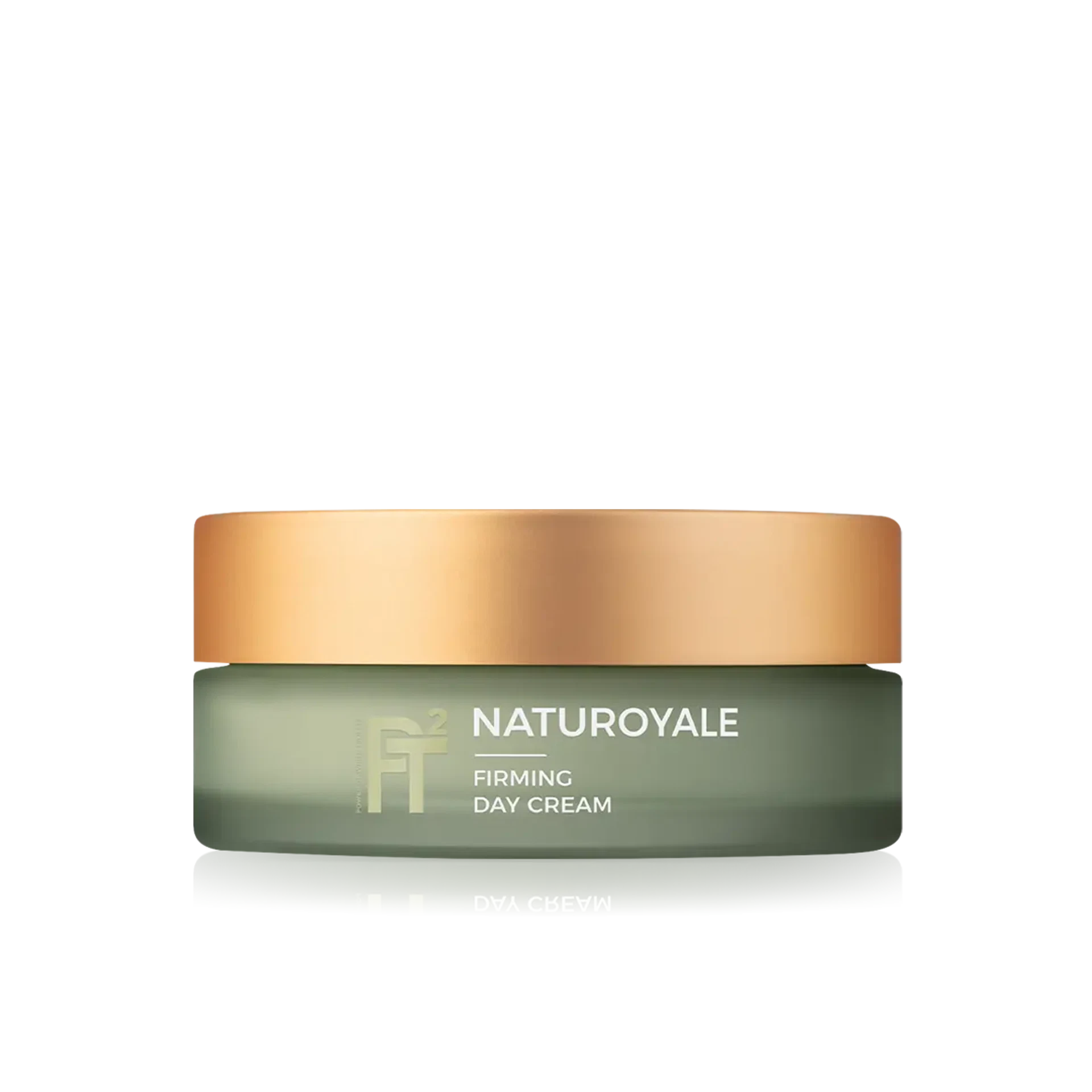 NATUROYALE Firming Day Cream in grünem Tiegel mit goldenem Deckel, Anti-Aging Tagespflege