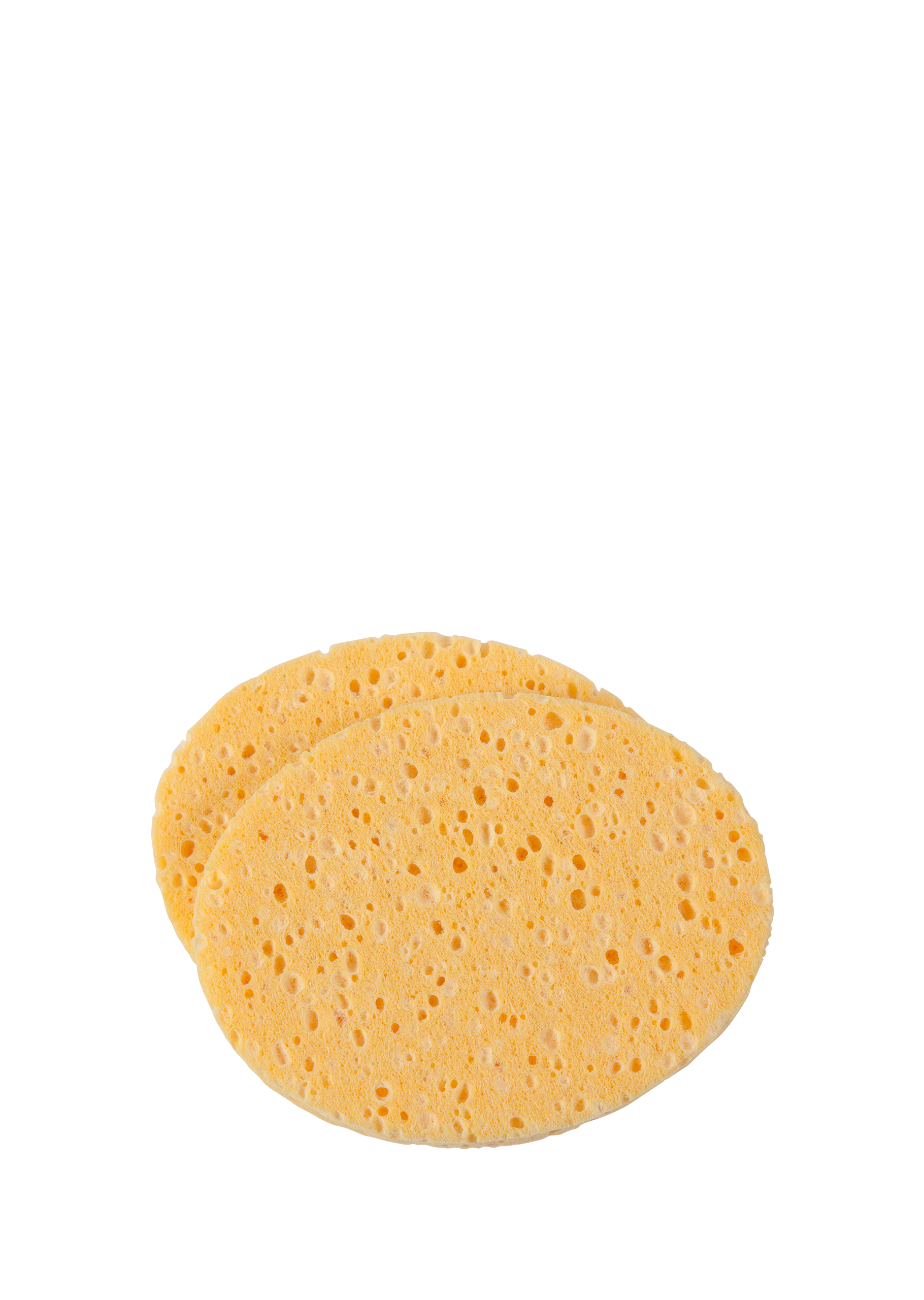 ANNEMARIE BÖRLIND Kosmetikschwämmchen, 2 Stück, oval, gelb mit poröser Oberfläche