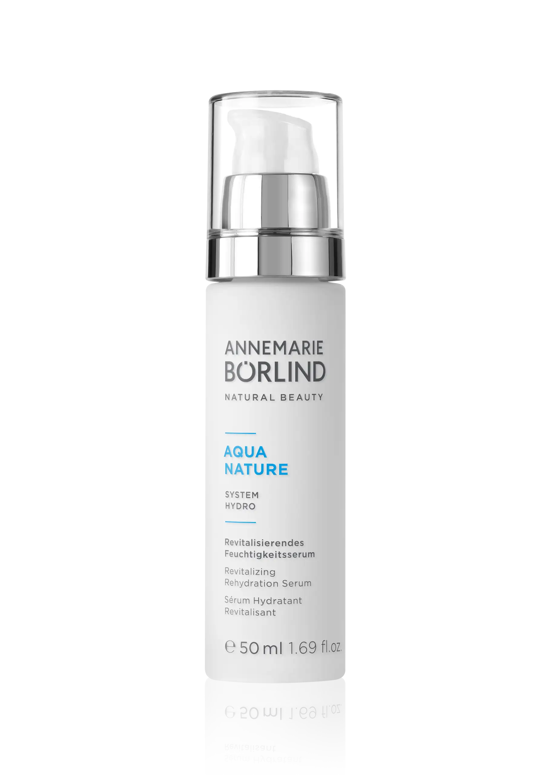 ANNEMARIE BÖRLIND AQUA NATURE revitalisierendes Feuchtigkeitsserum in 50 ml Pumpspenderflasche