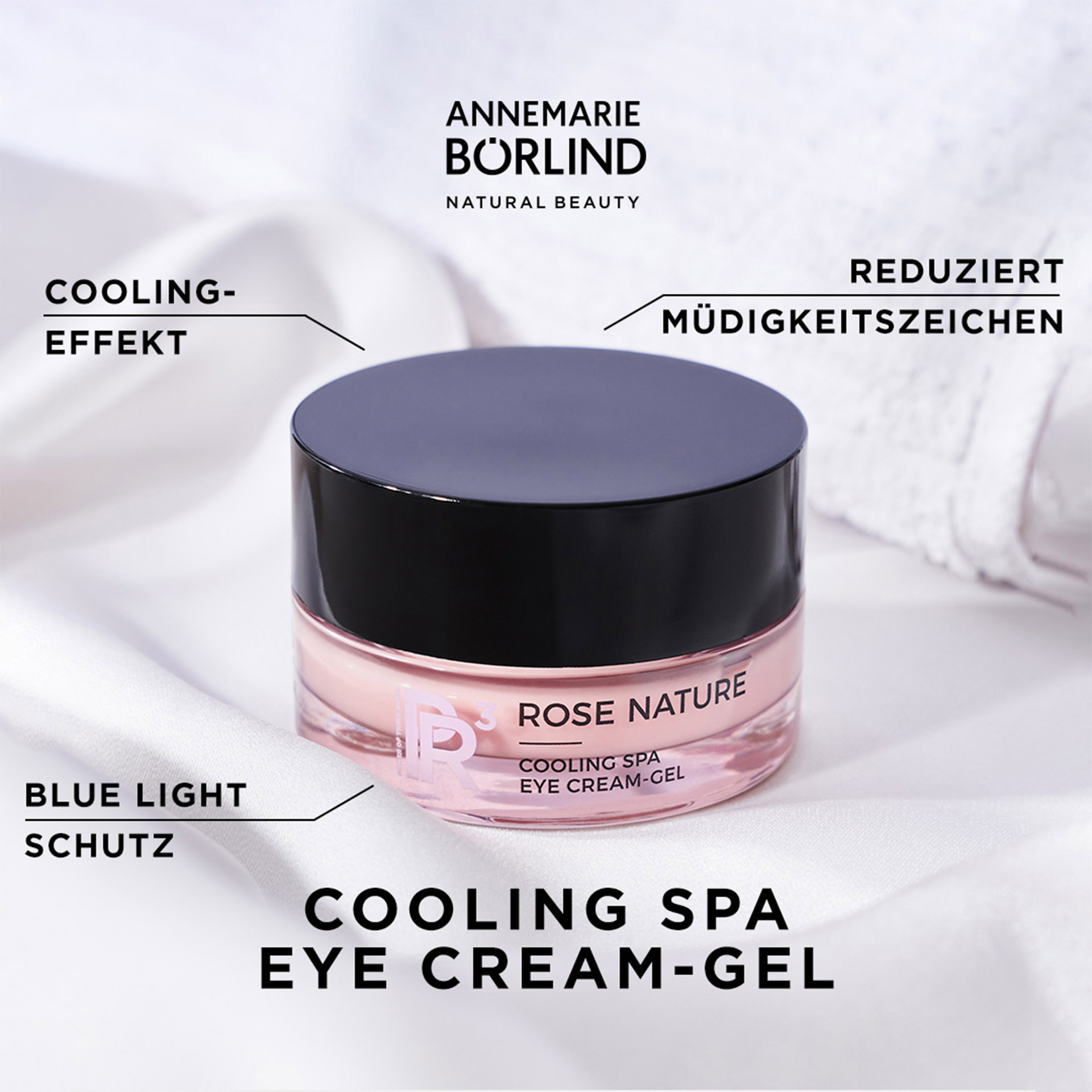 ANNEMARIE BÖRLIND ROSE NATURE Cooling Spa Eye Cream-Gel mit Cooling-Effekt und Blue Light Schutz
