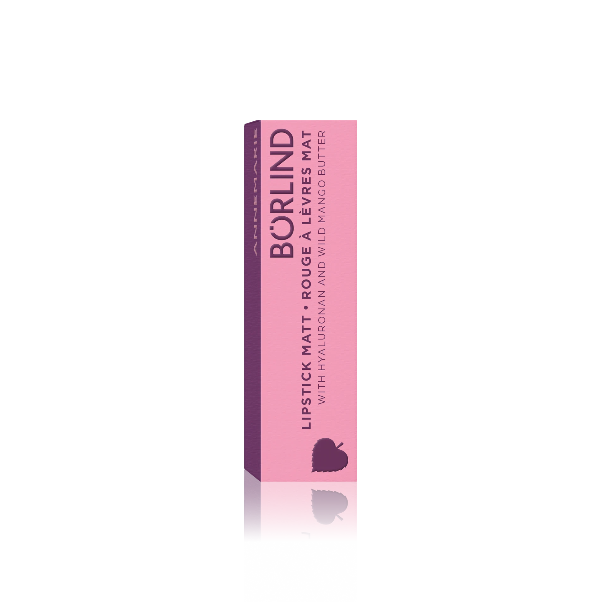 ANNEMARIE BÖRLIND Lippenstift matt mit Hyaluronan und Wild Mango Butter in pinker Verpackung