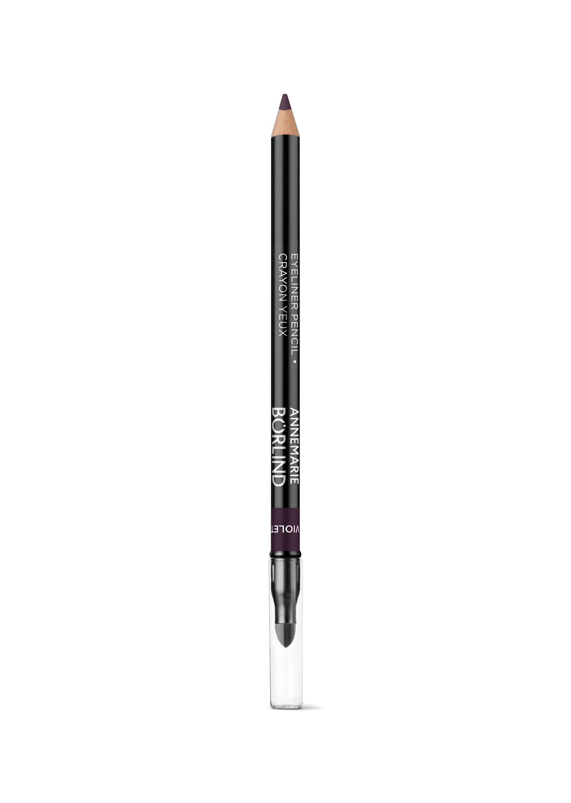 ANNEMARIE BÖRLIND dekorativer Eyeliner-Stift in Violett-Schwarz mit integriertem Anspitzer